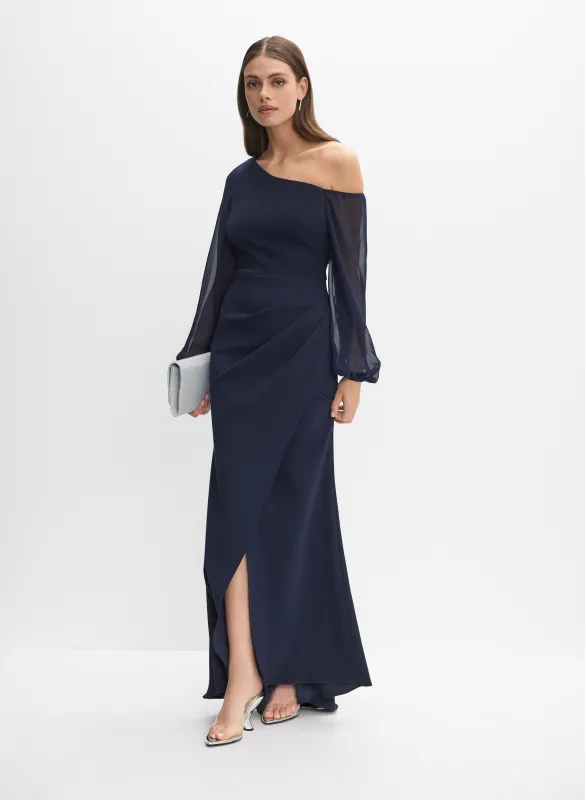Asymmetric Neck Dress sold by Melanie Lyne
