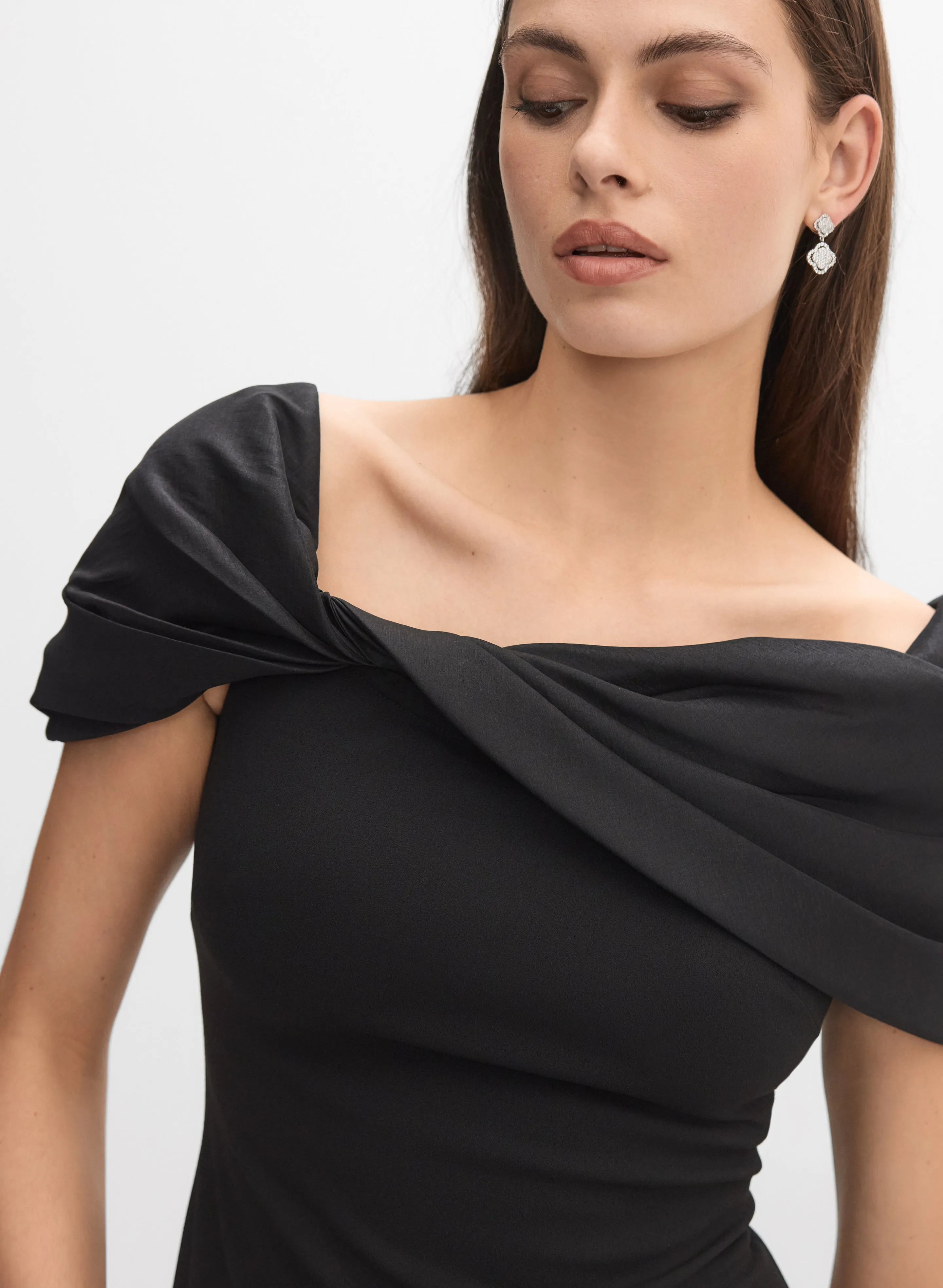 Taffeta Neck Dress sold by Melanie Lyne product image thumbnail 5