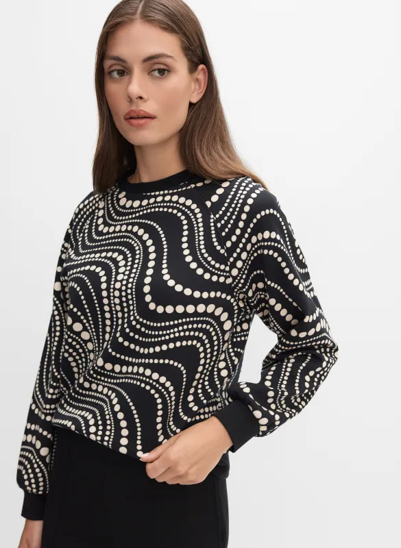 Dot Print Sweatshirt sold by Melanie Lyne