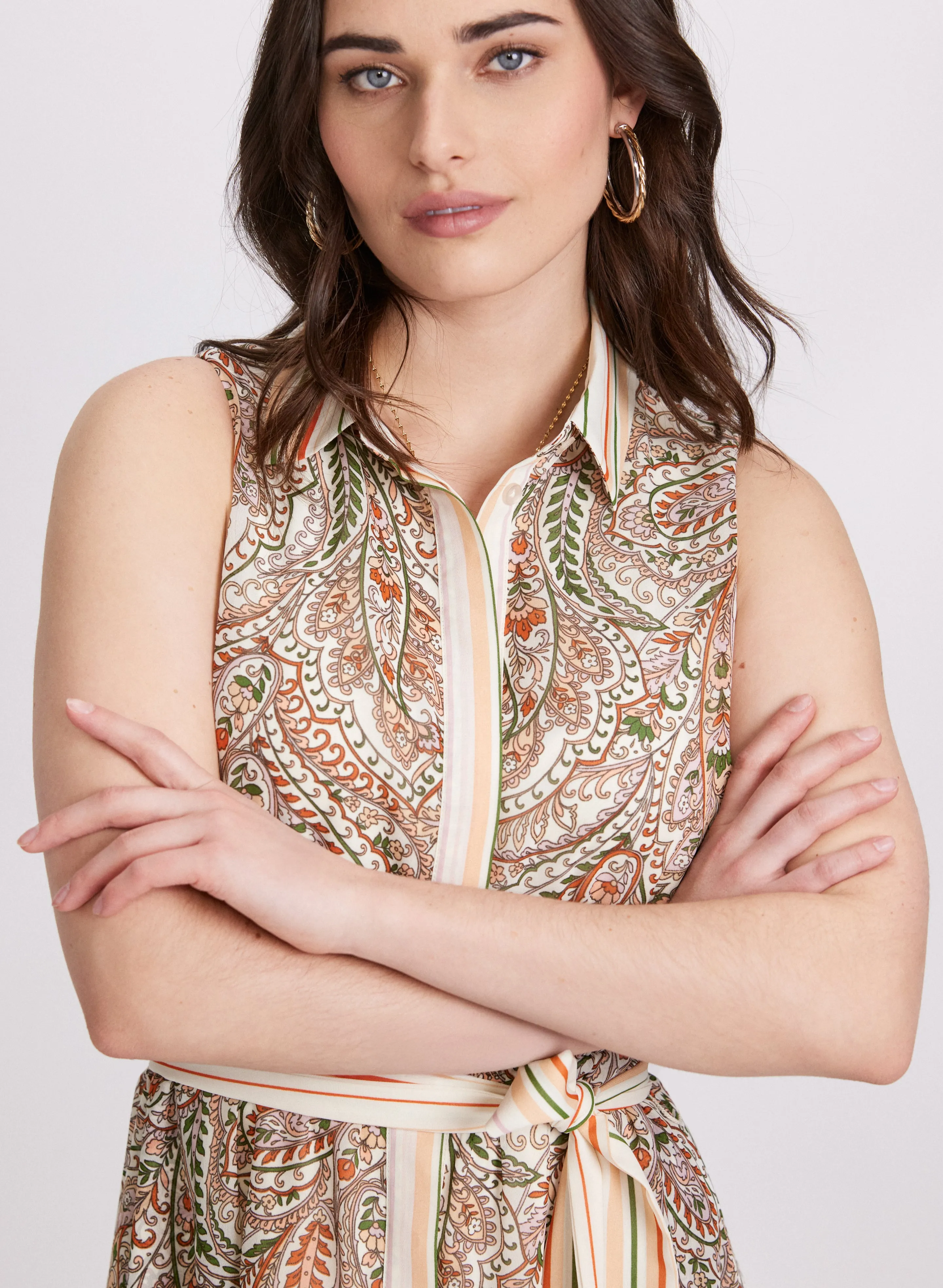 Paisley Shirt Dress sold by Melanie Lyne product image thumbnail 5