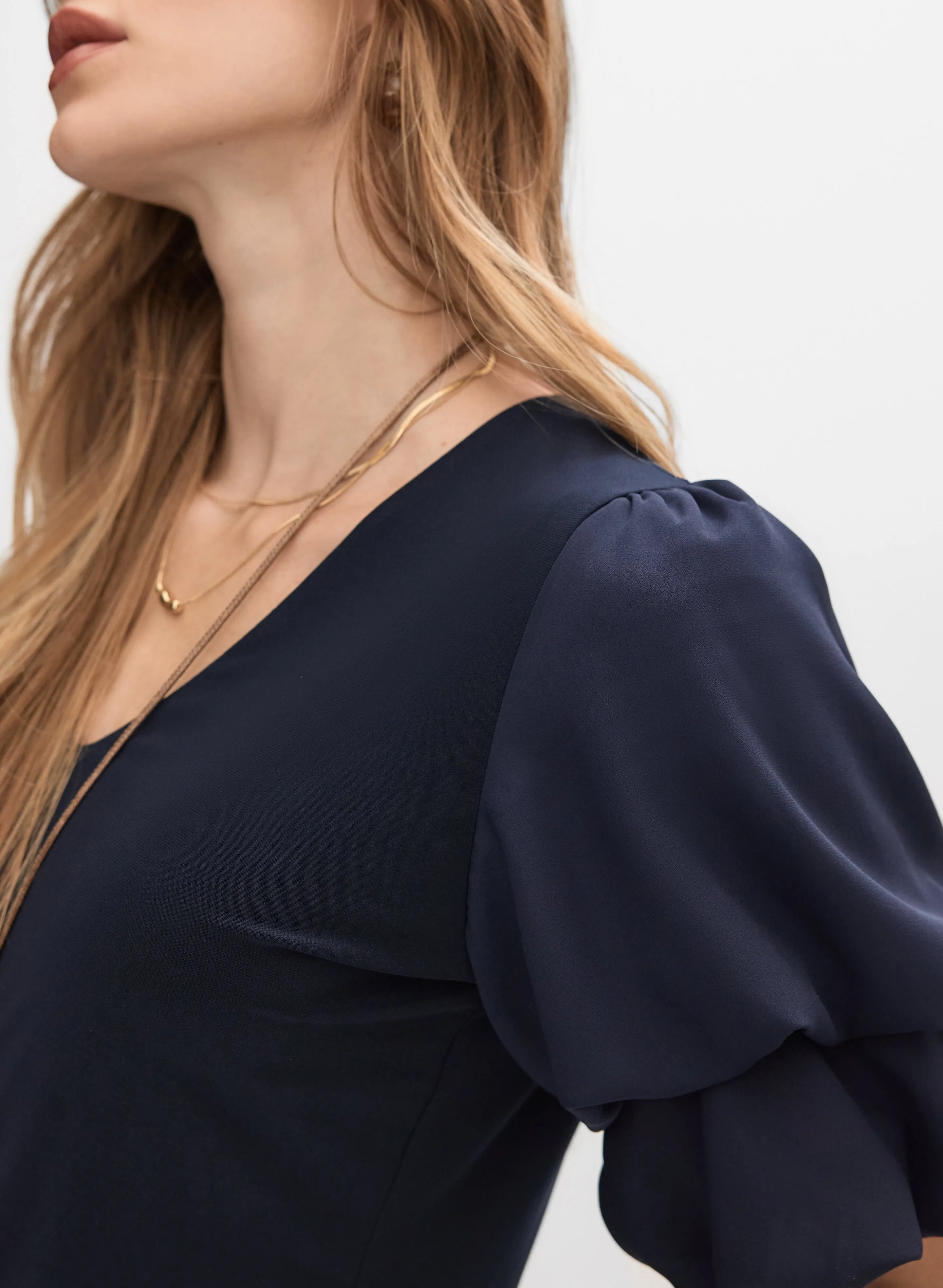 Pinched Puff Sleeve Top sold by Melanie Lyne product image thumbnail 4