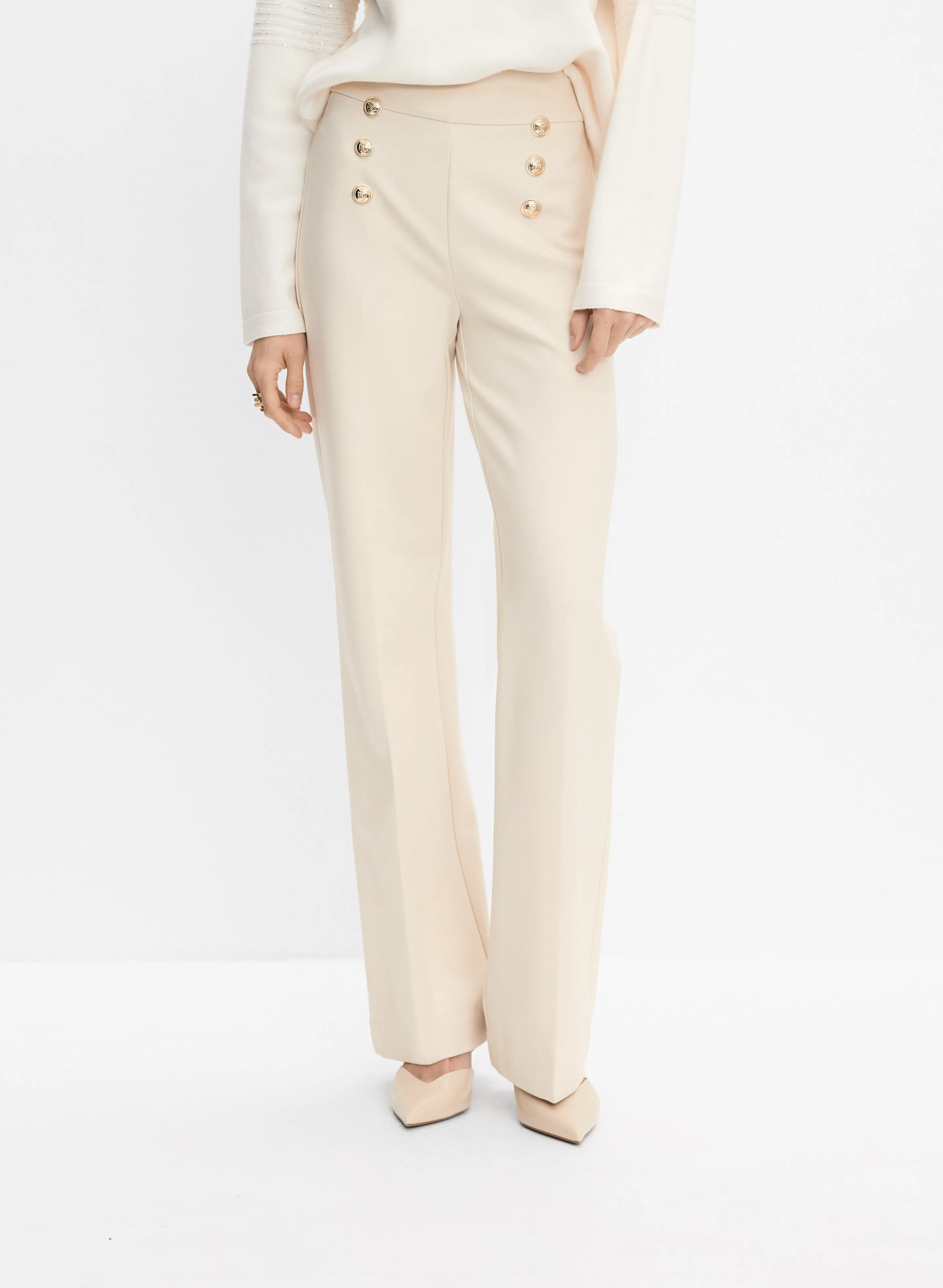 Soho Button Detail Pants sold by Melanie Lyne