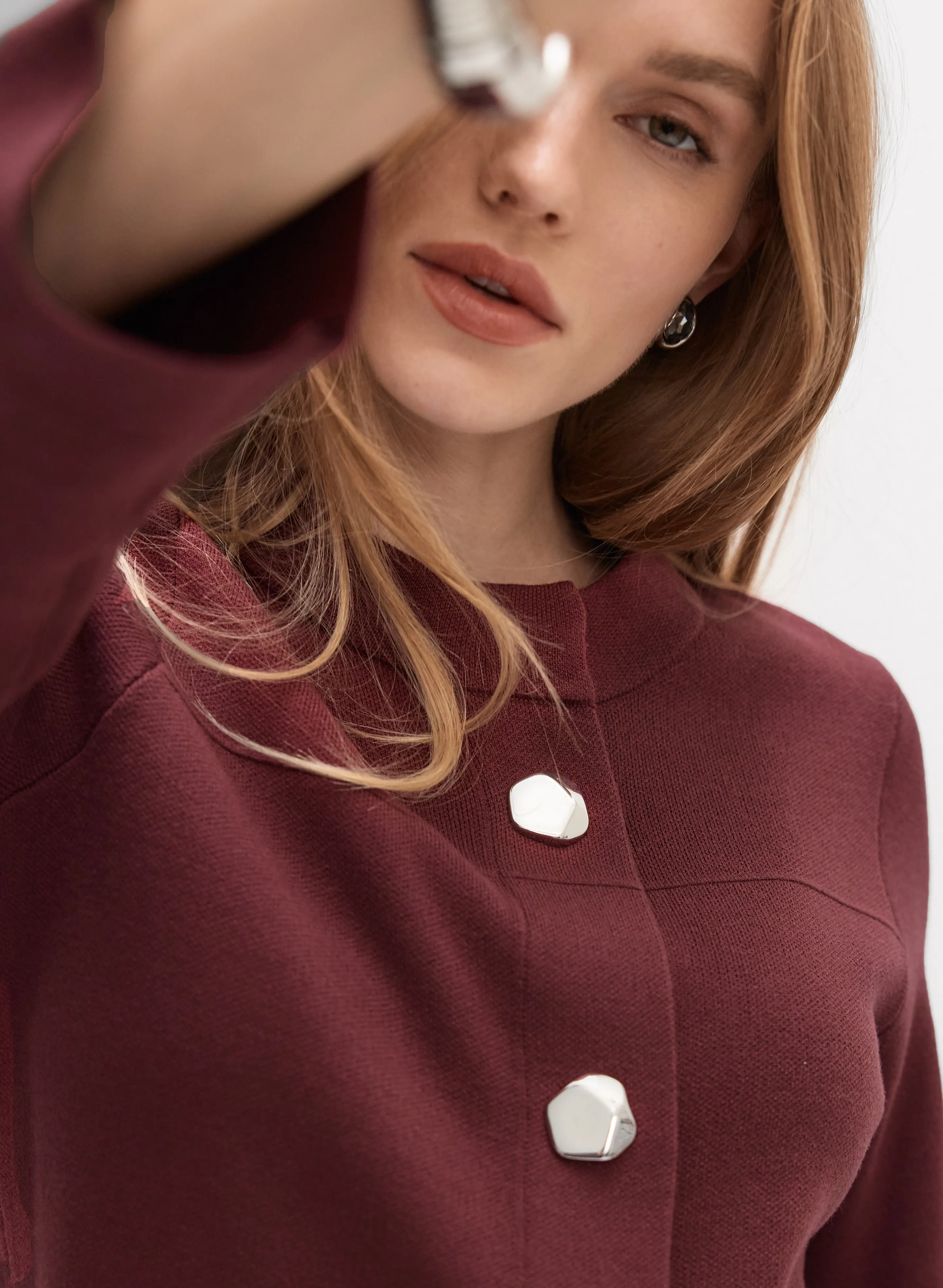 Stand Collar Cardigan sold by Melanie Lyne product image thumbnail 5