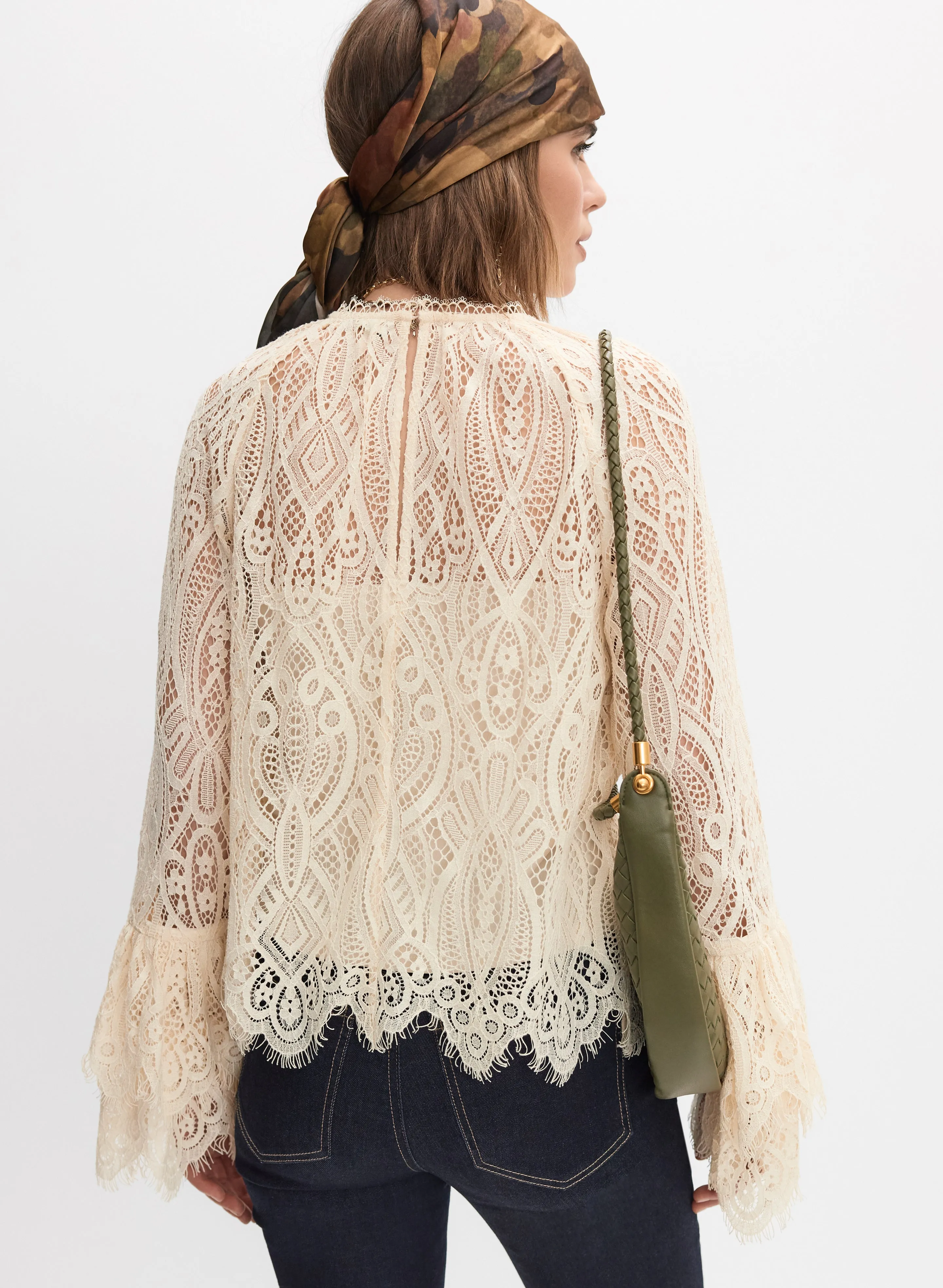 Tiered Lace Blouse sold by Melanie Lyne product image thumbnail 4
