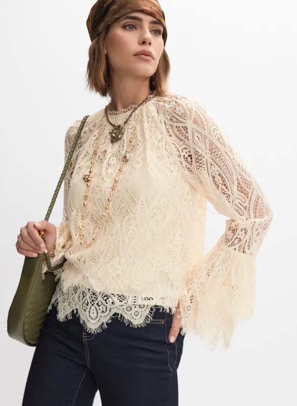 Tiered Lace Blouse sold by Melanie Lyne