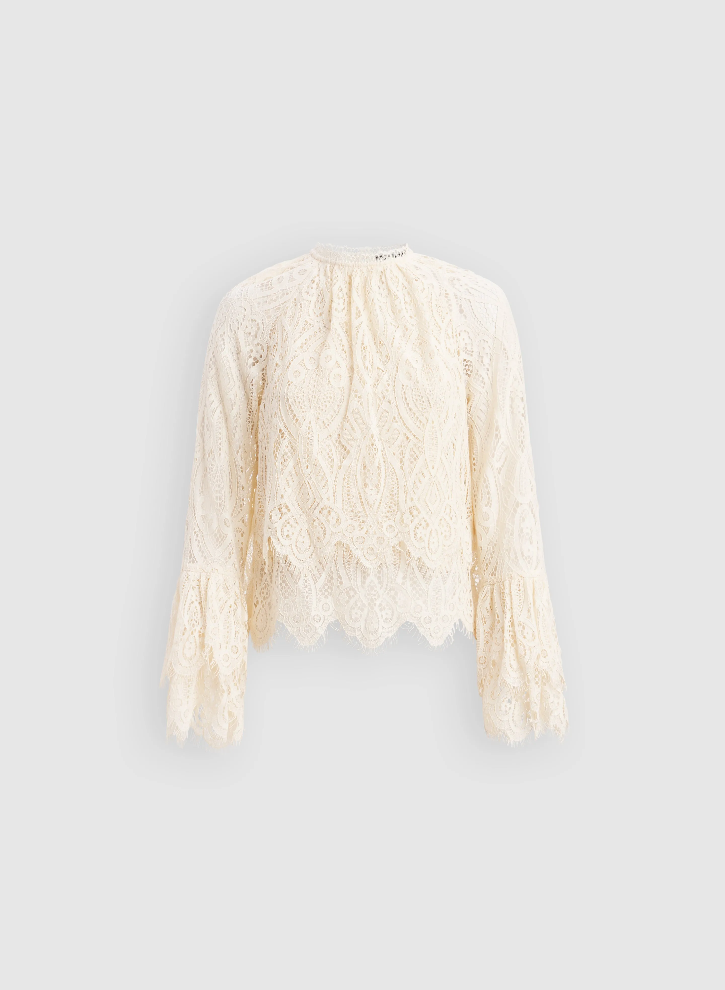 Tiered Lace Blouse sold by Melanie Lyne product image thumbnail 5