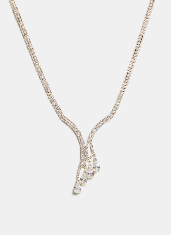 Teardrop Crystal Necklace sold by Melanie Lyne