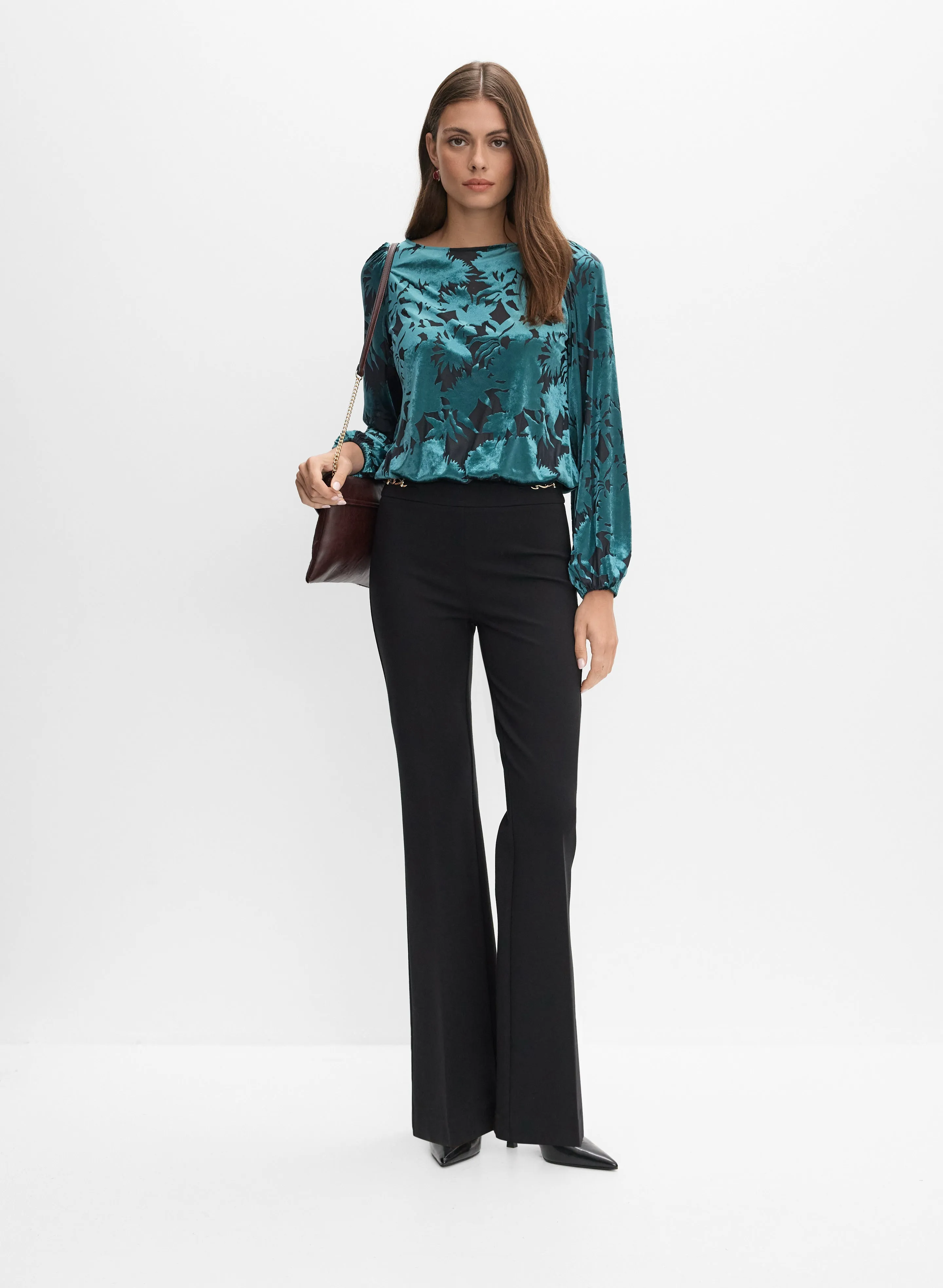 Velvet Burnout Blouse sold by Melanie Lyne product image thumbnail 3