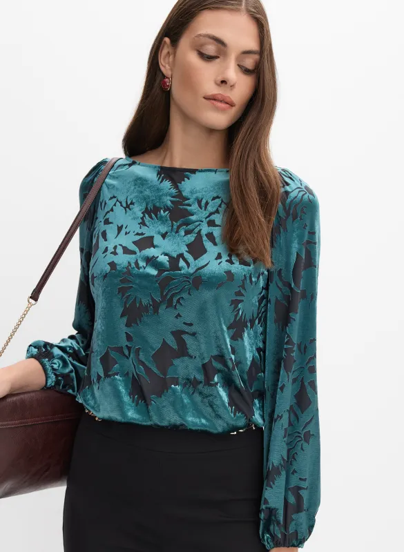 Velvet Burnout Blouse sold by Melanie Lyne