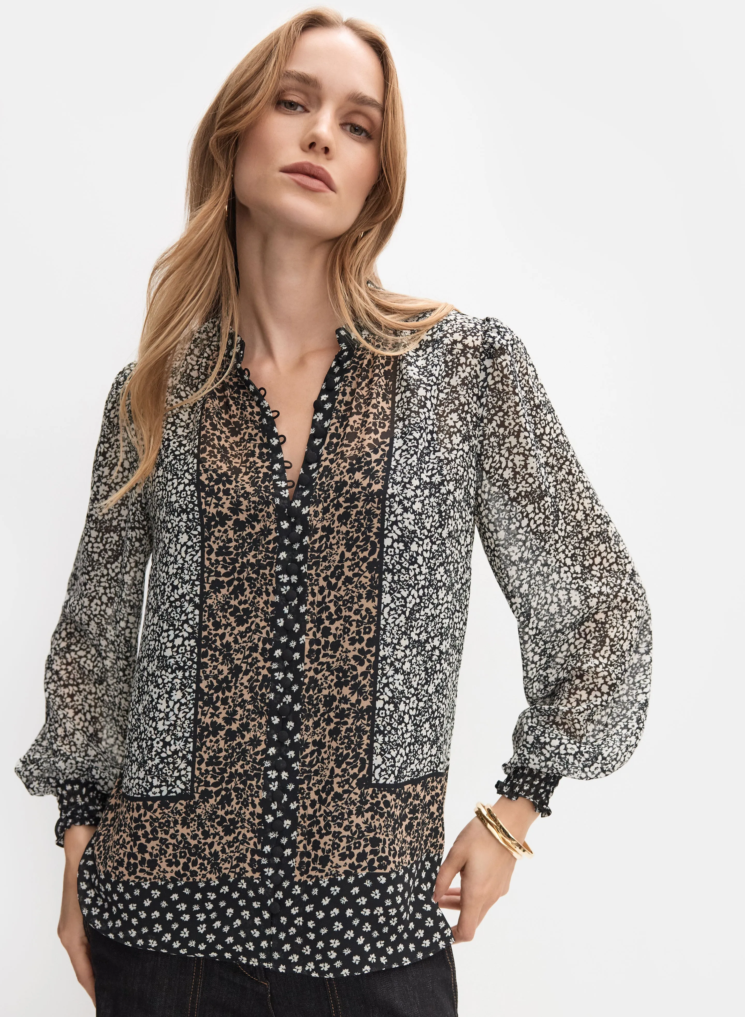 Floral Print Blouse sold by Melanie Lyne product image thumbnail 5