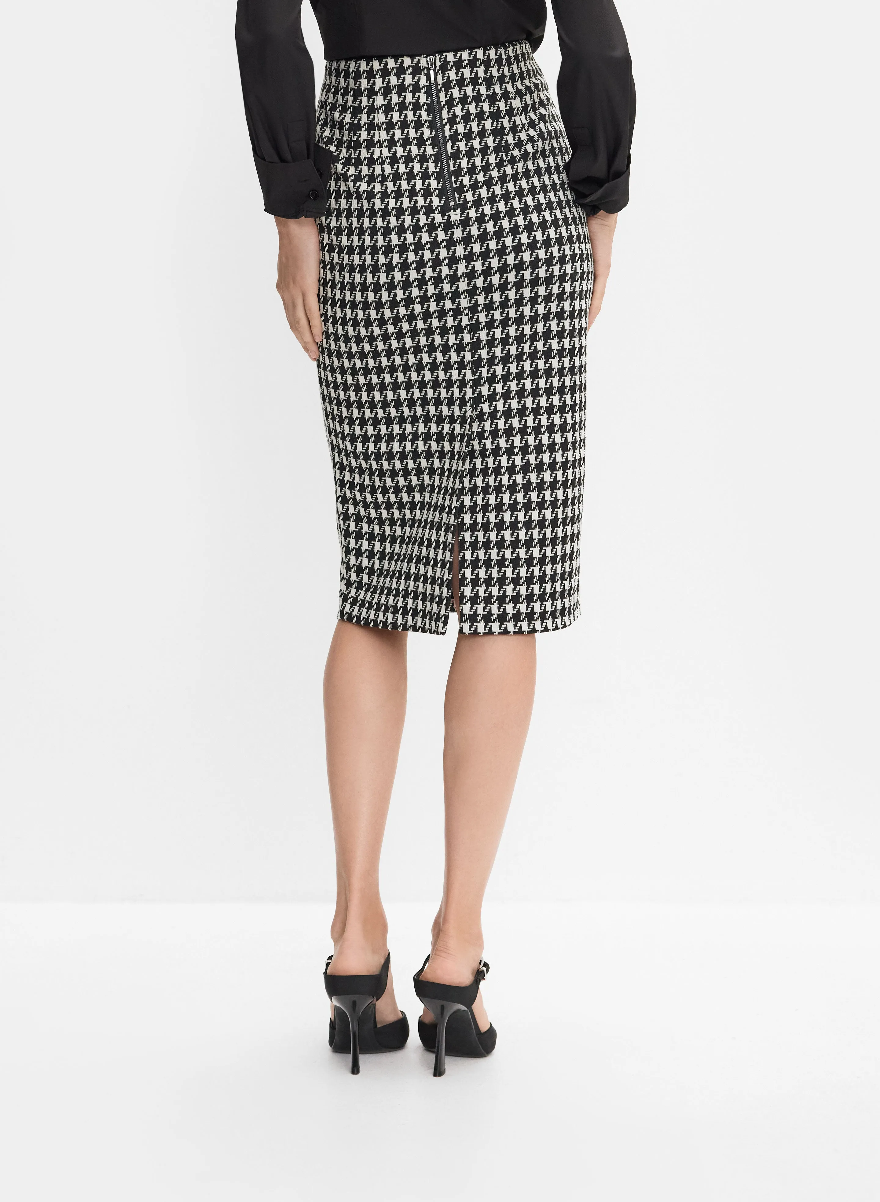 Houndstooth Pencil Skirt sold by Melanie Lyne product image thumbnail 3