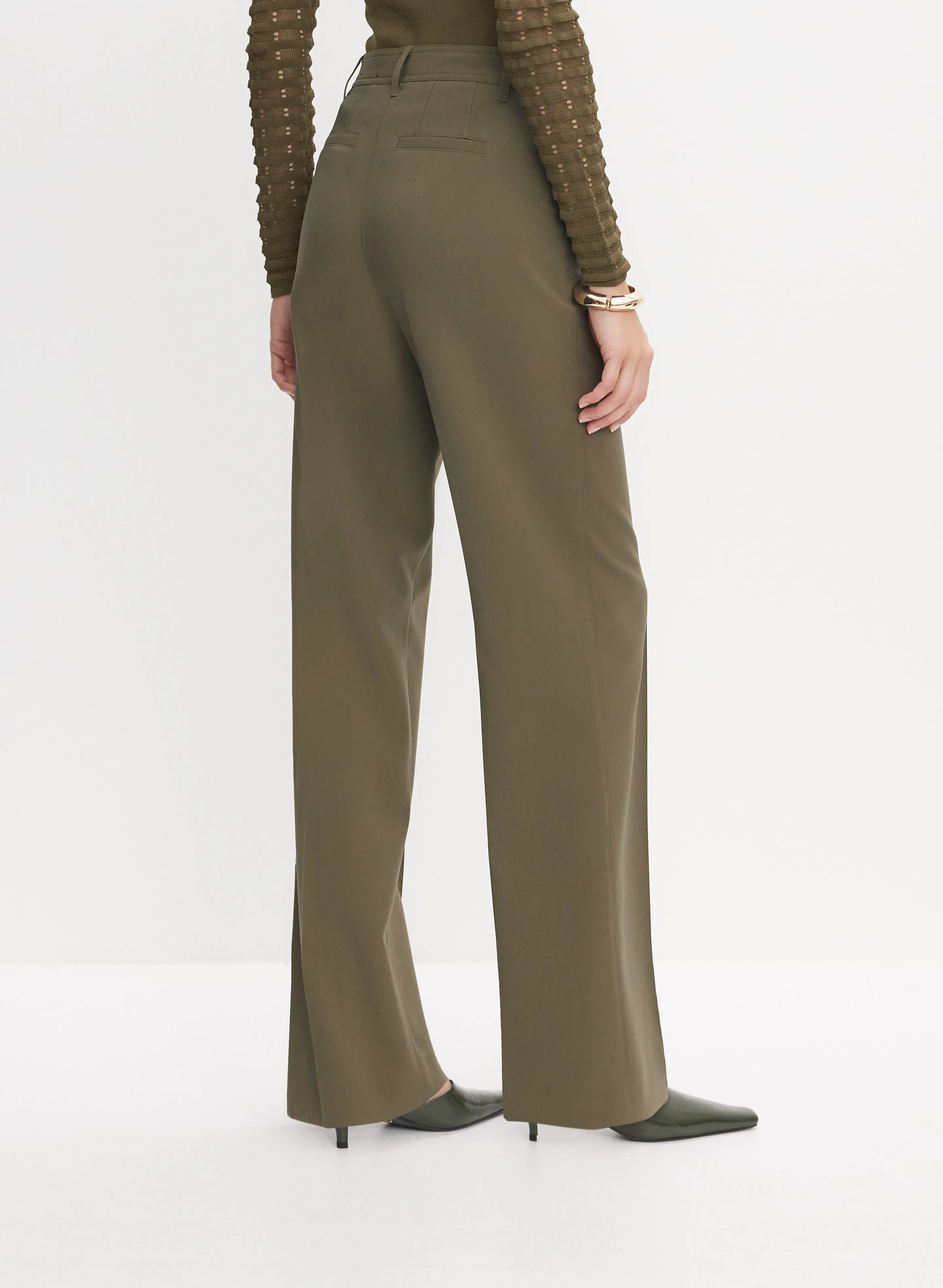 Pinched Seam Wide-Leg Trousers sold by Melanie Lyne product image thumbnail 2