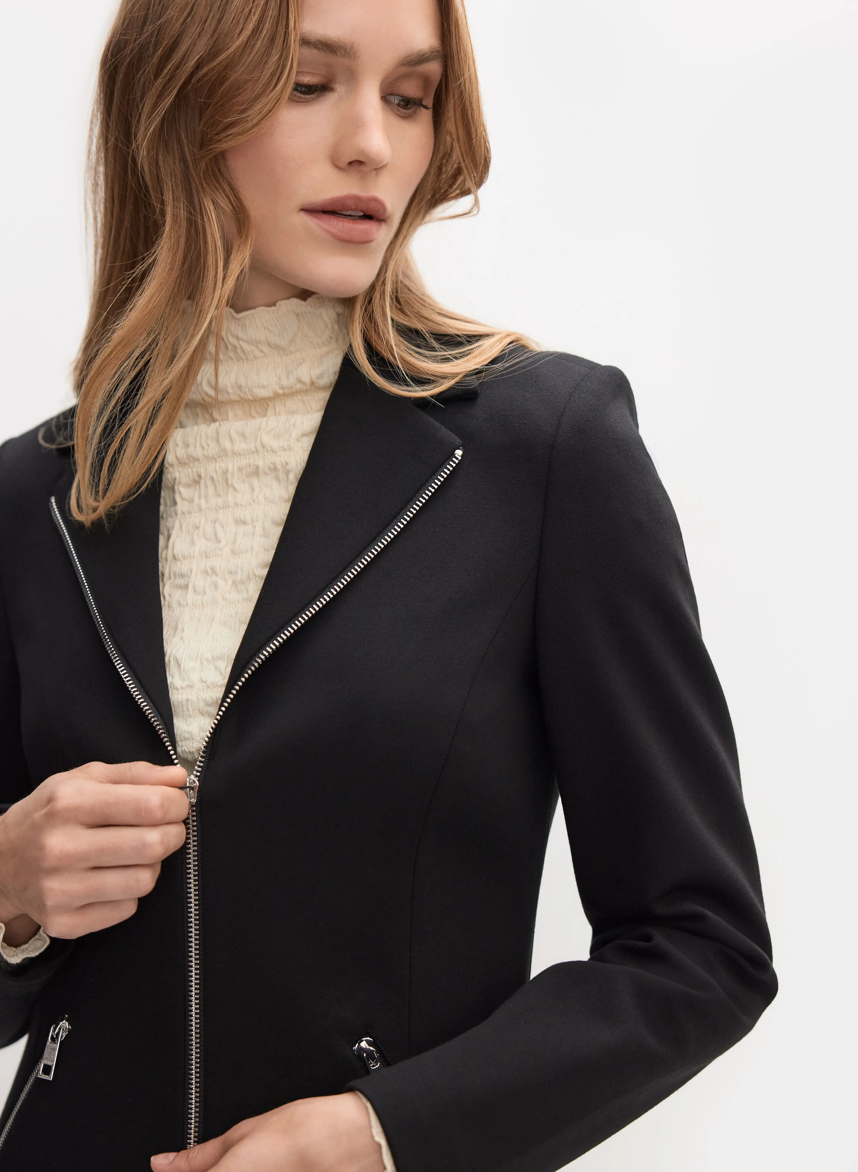 Zip Ponte de Roma Jacket sold by Melanie Lyne product image thumbnail 4