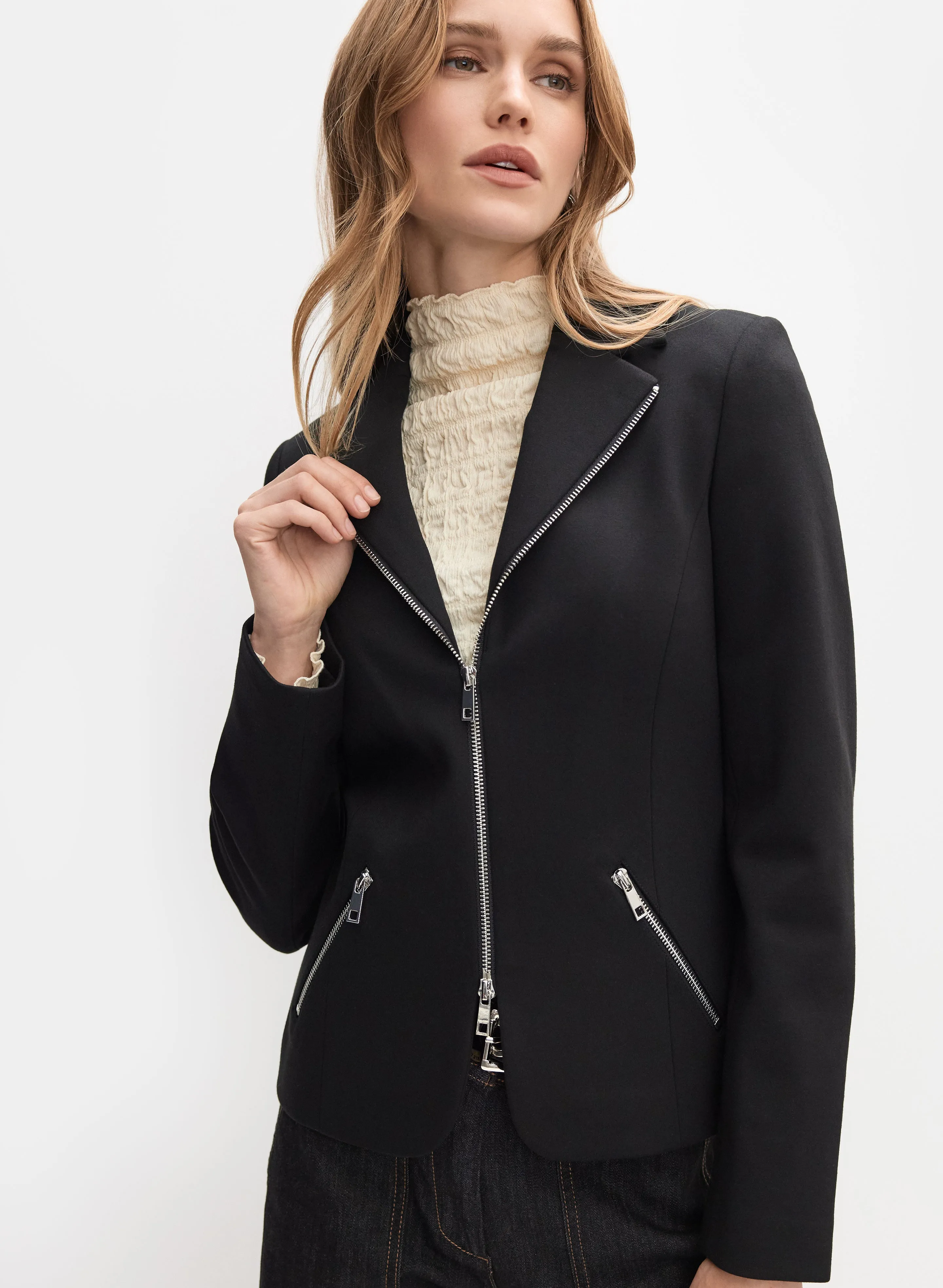 Zip Ponte de Roma Jacket sold by Melanie Lyne product image thumbnail 5