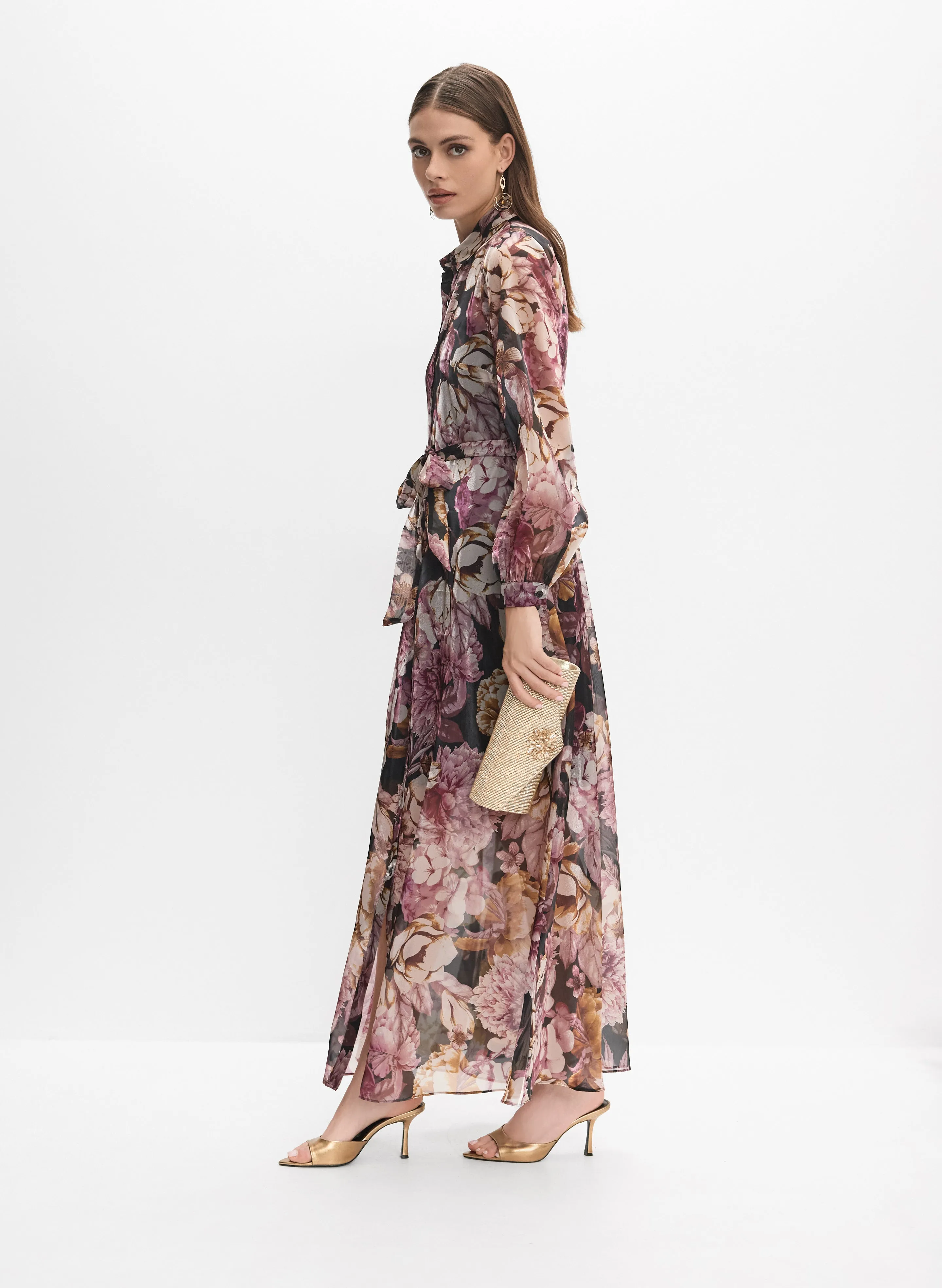 Floral Organza Shirt Dress sold by Melanie Lyne product image thumbnail 2