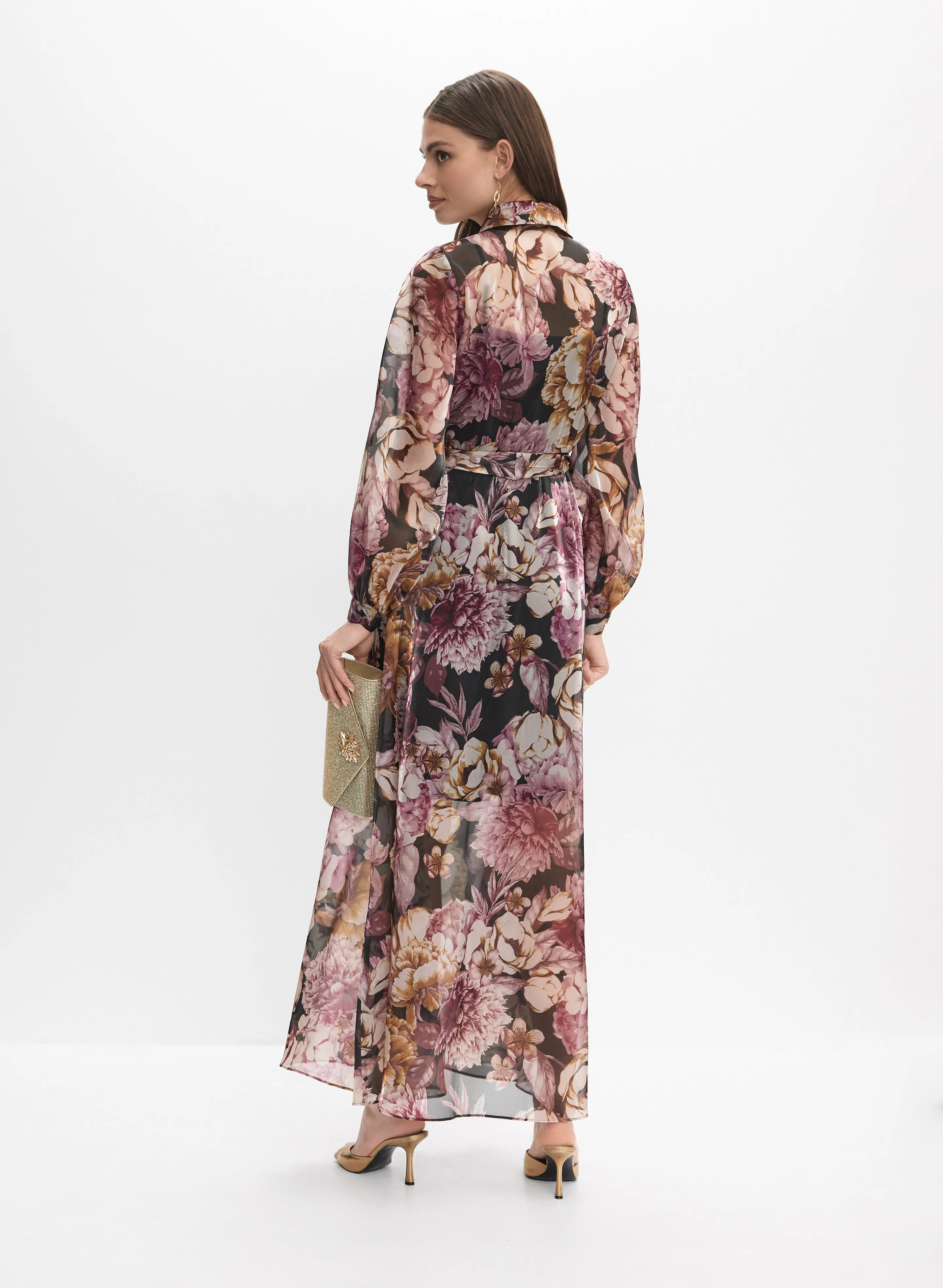 Floral Organza Shirt Dress sold by Melanie Lyne product image thumbnail 4