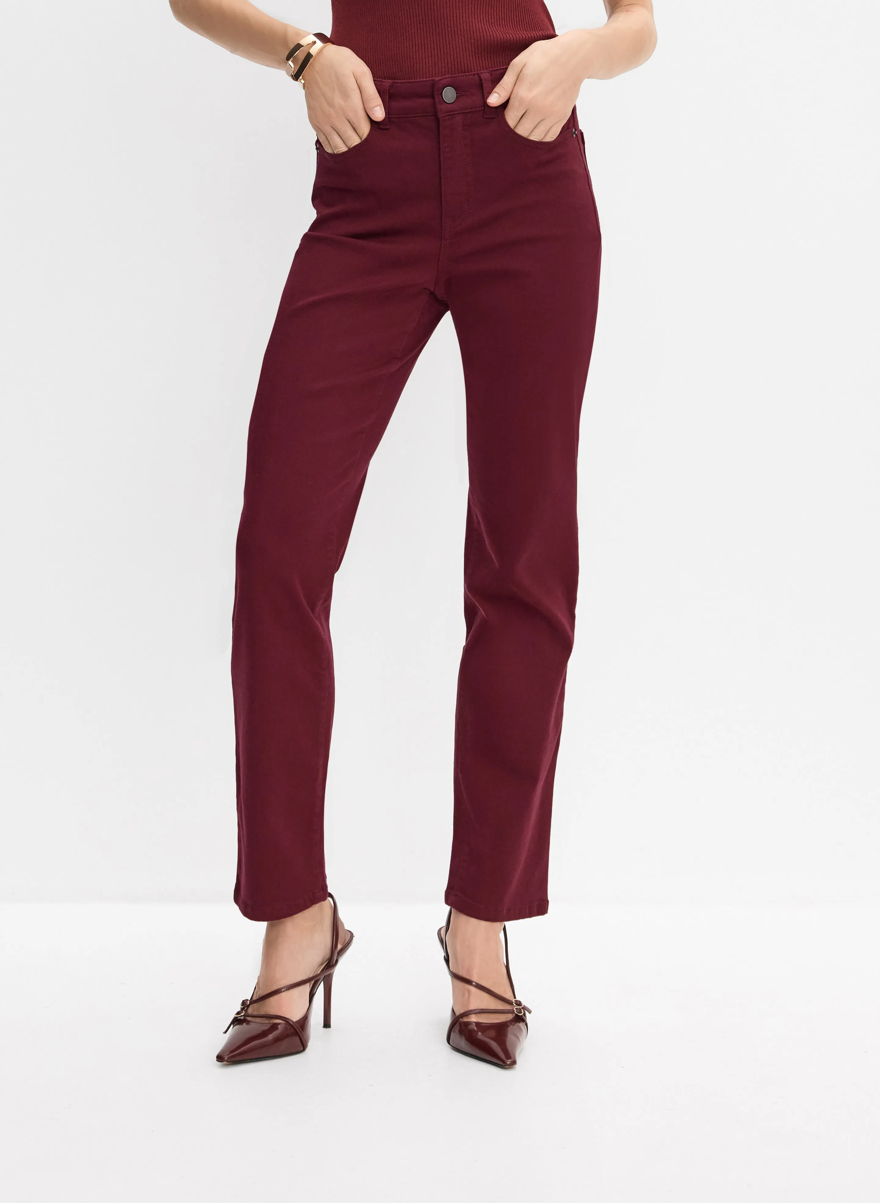 Straight-Leg Jeans sold by Melanie Lyne