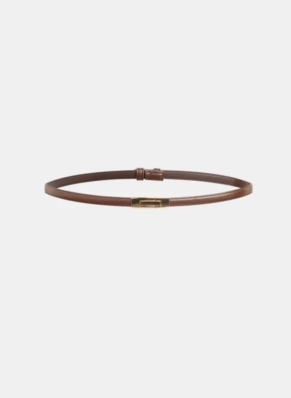 Thin Vegan Leather Belt sold by Melanie Lyne