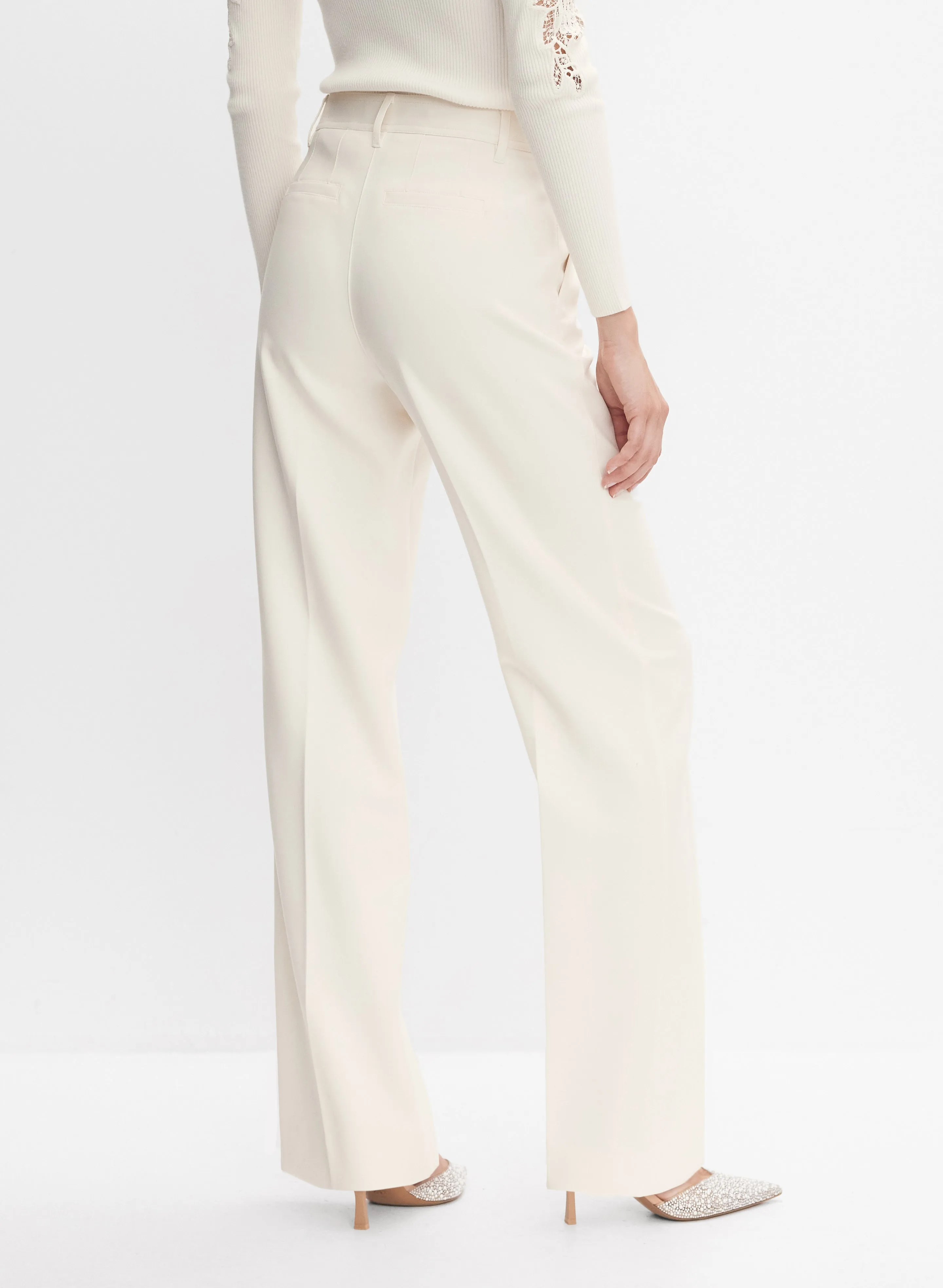 Pinched Seam Wide-Leg Trousers sold by Melanie Lyne product image thumbnail 2