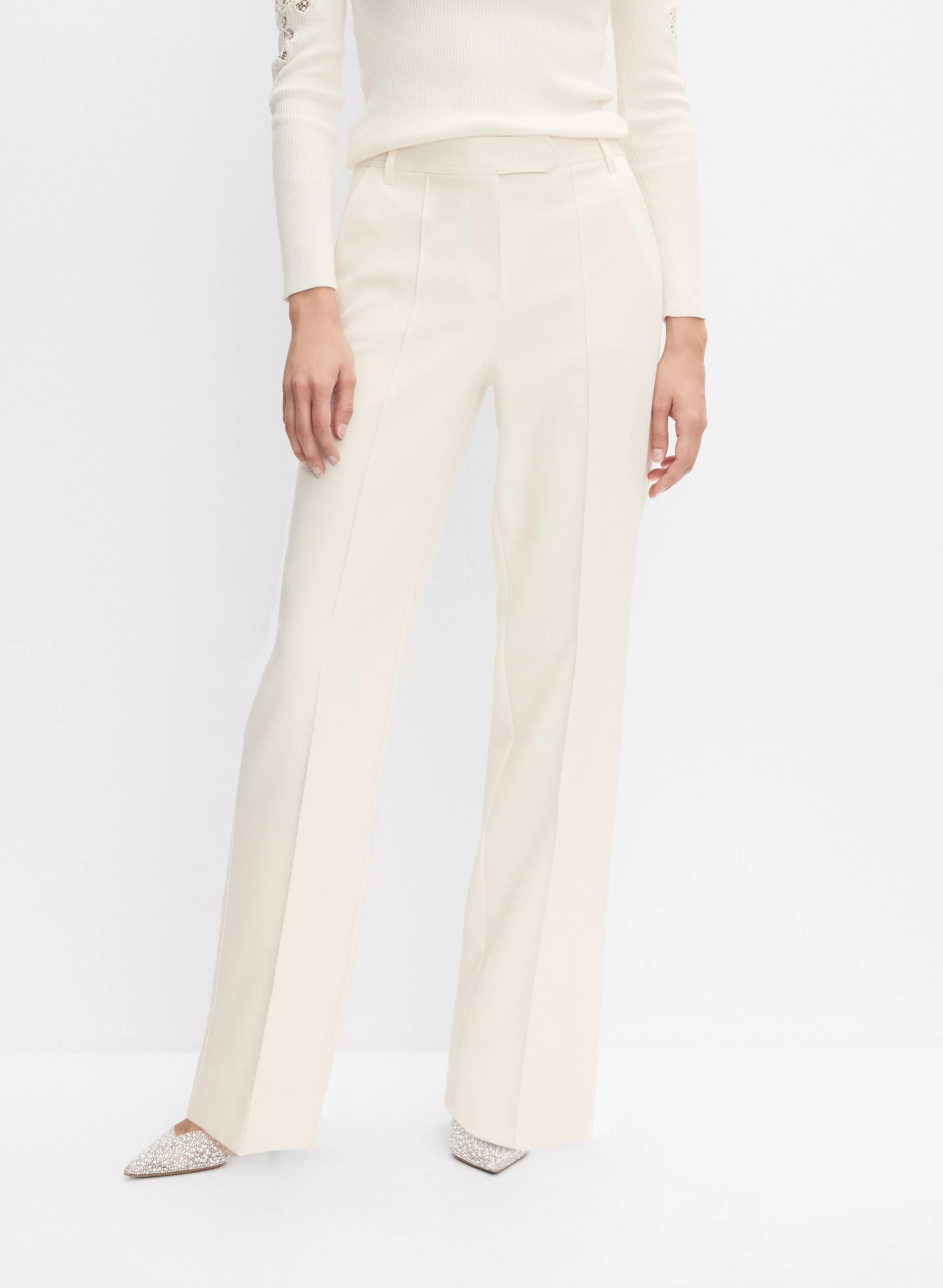 Pinched Seam Wide-Leg Trousers sold by Melanie Lyne