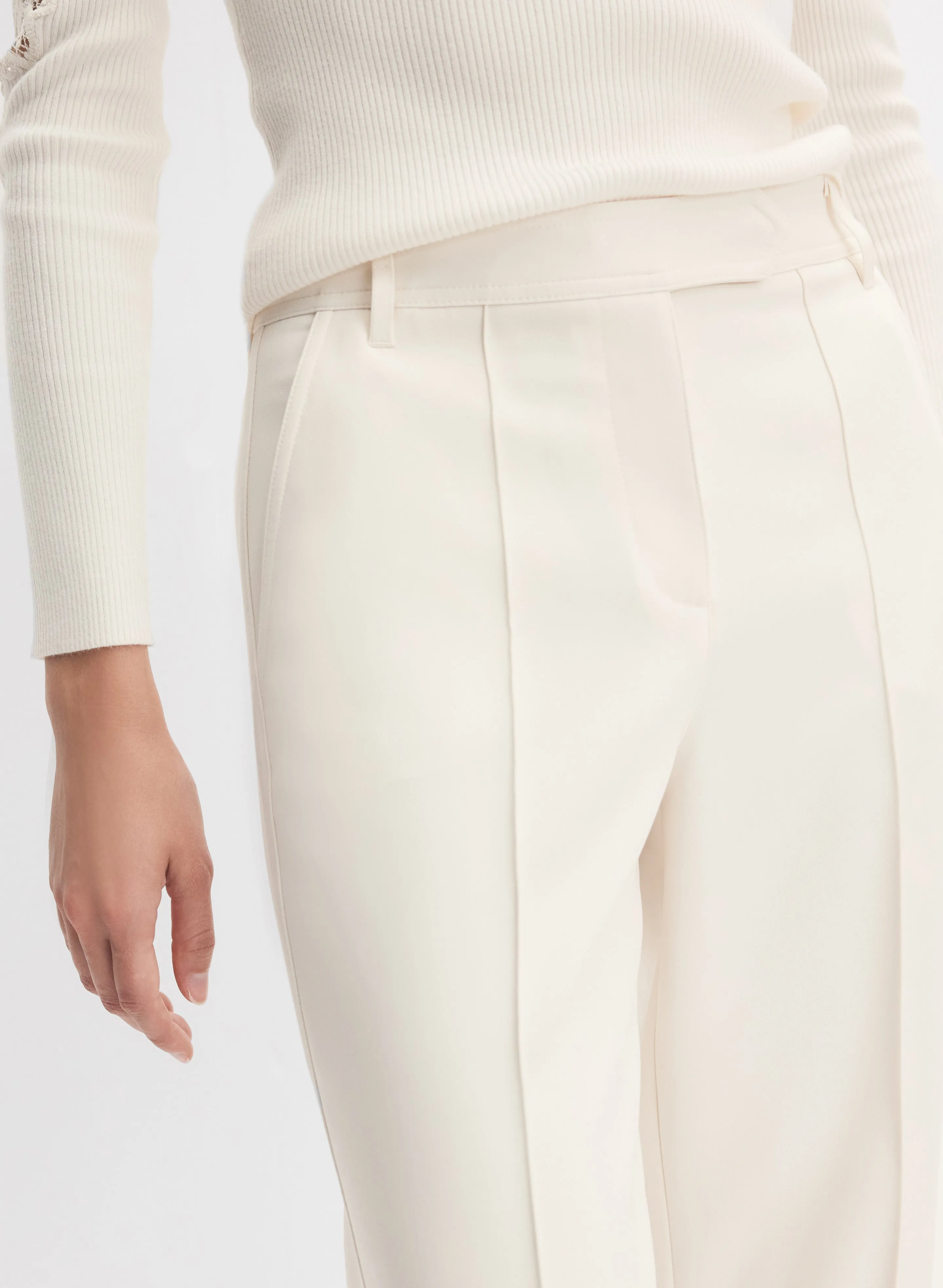 Pinched Seam Wide-Leg Trousers sold by Melanie Lyne product image thumbnail 4