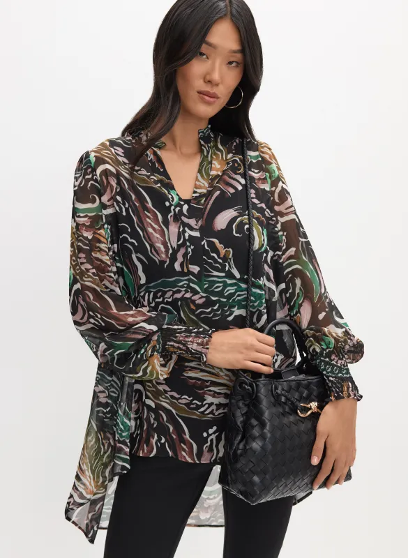 Abstract Asymmetric Blouse sold by Melanie Lyne