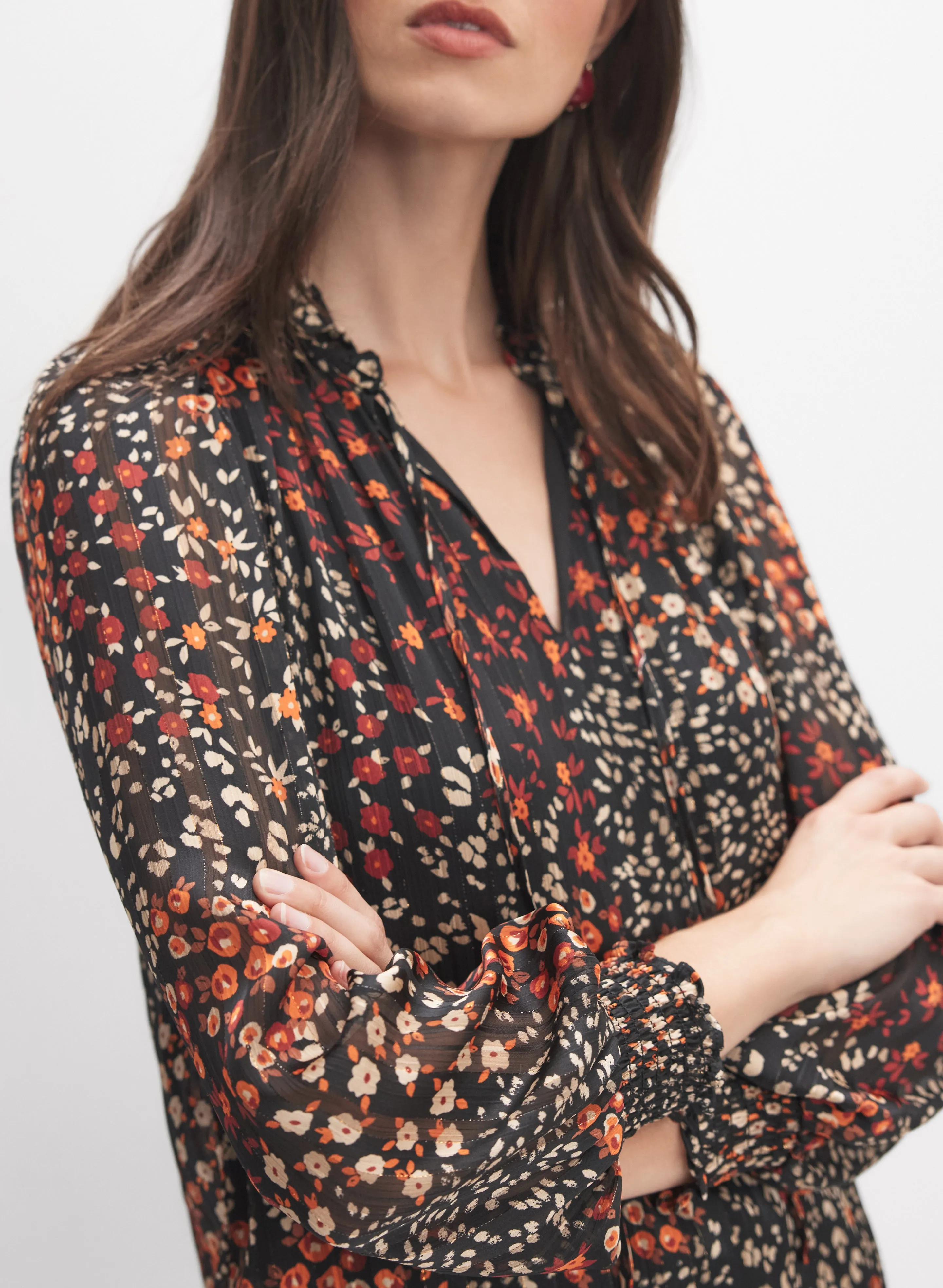 Floral Chiffon Blouse sold by Melanie Lyne product image thumbnail 5