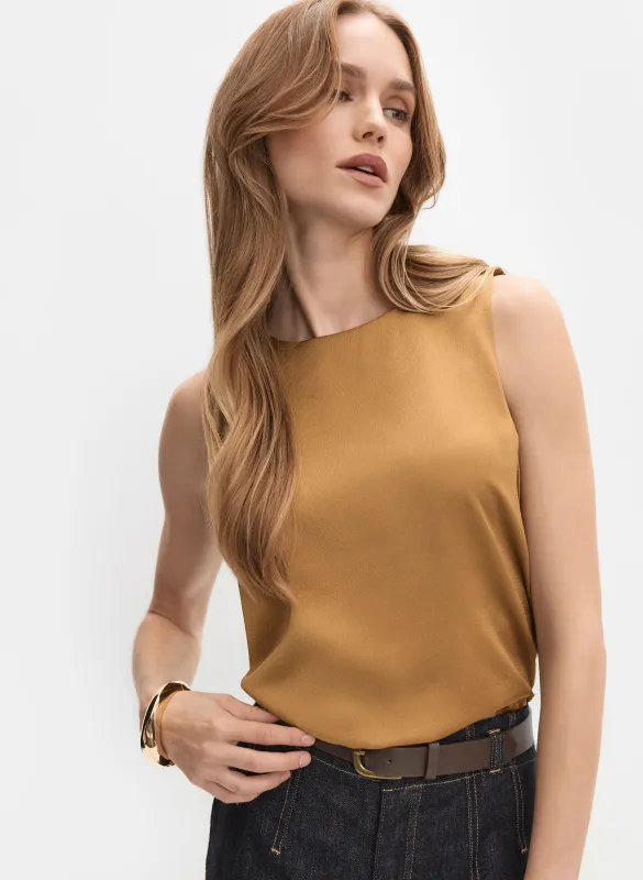 Sleeveless Satin Blouse sold by Melanie Lyne