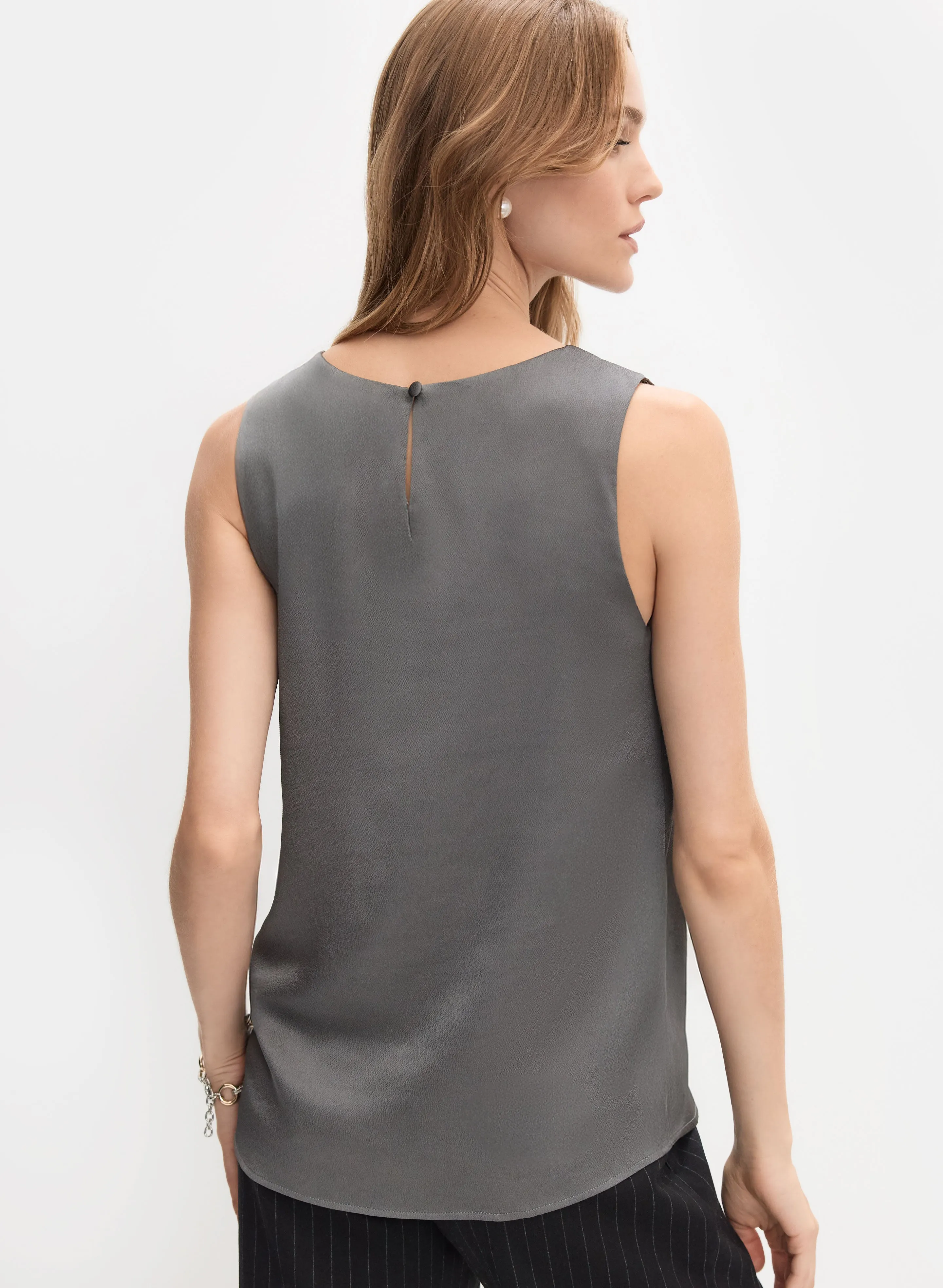 Sleeveless Satin Blouse sold by Melanie Lyne product image thumbnail 4