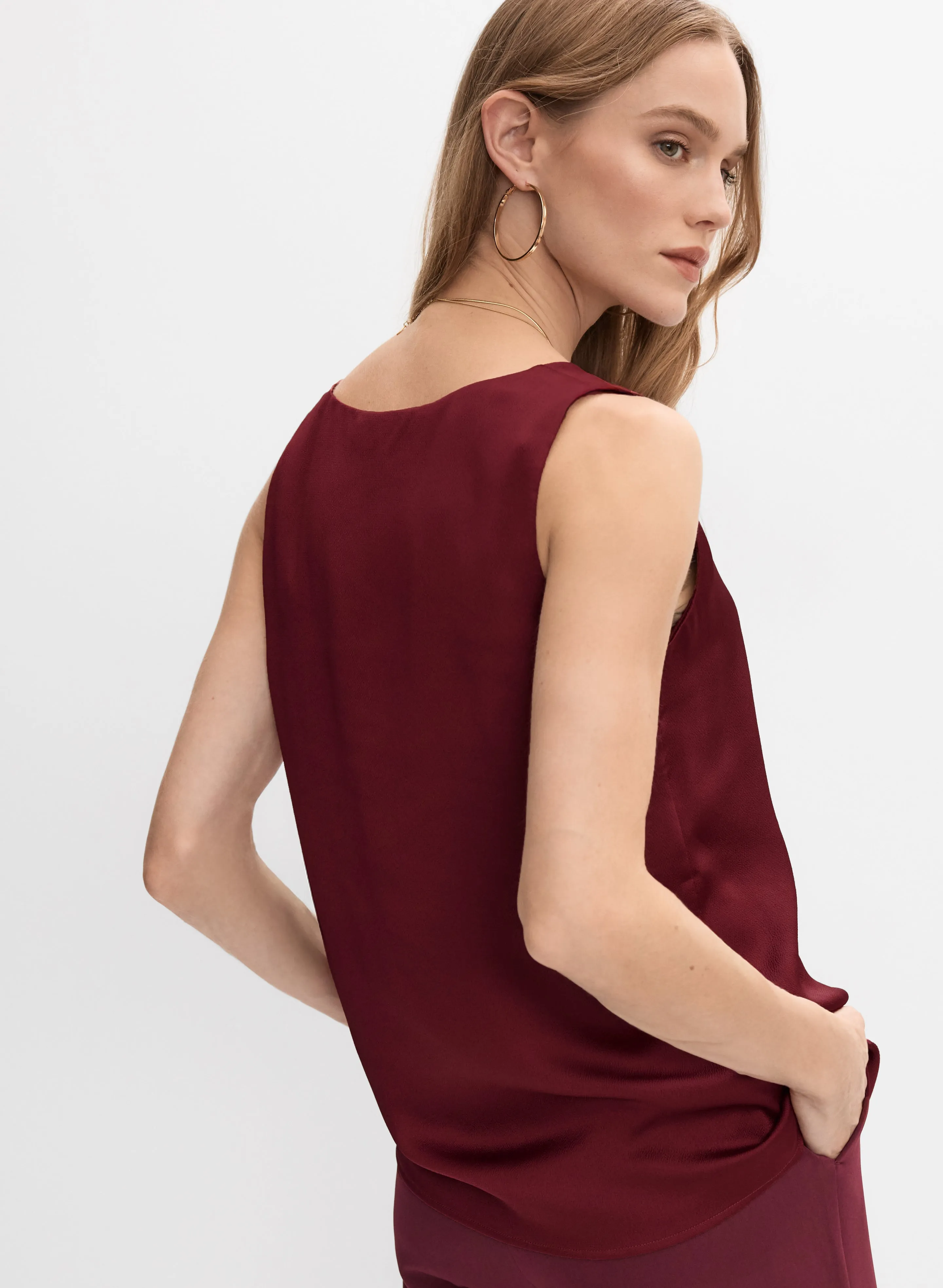 Sleeveless Satin Blouse sold by Melanie Lyne product image thumbnail 2