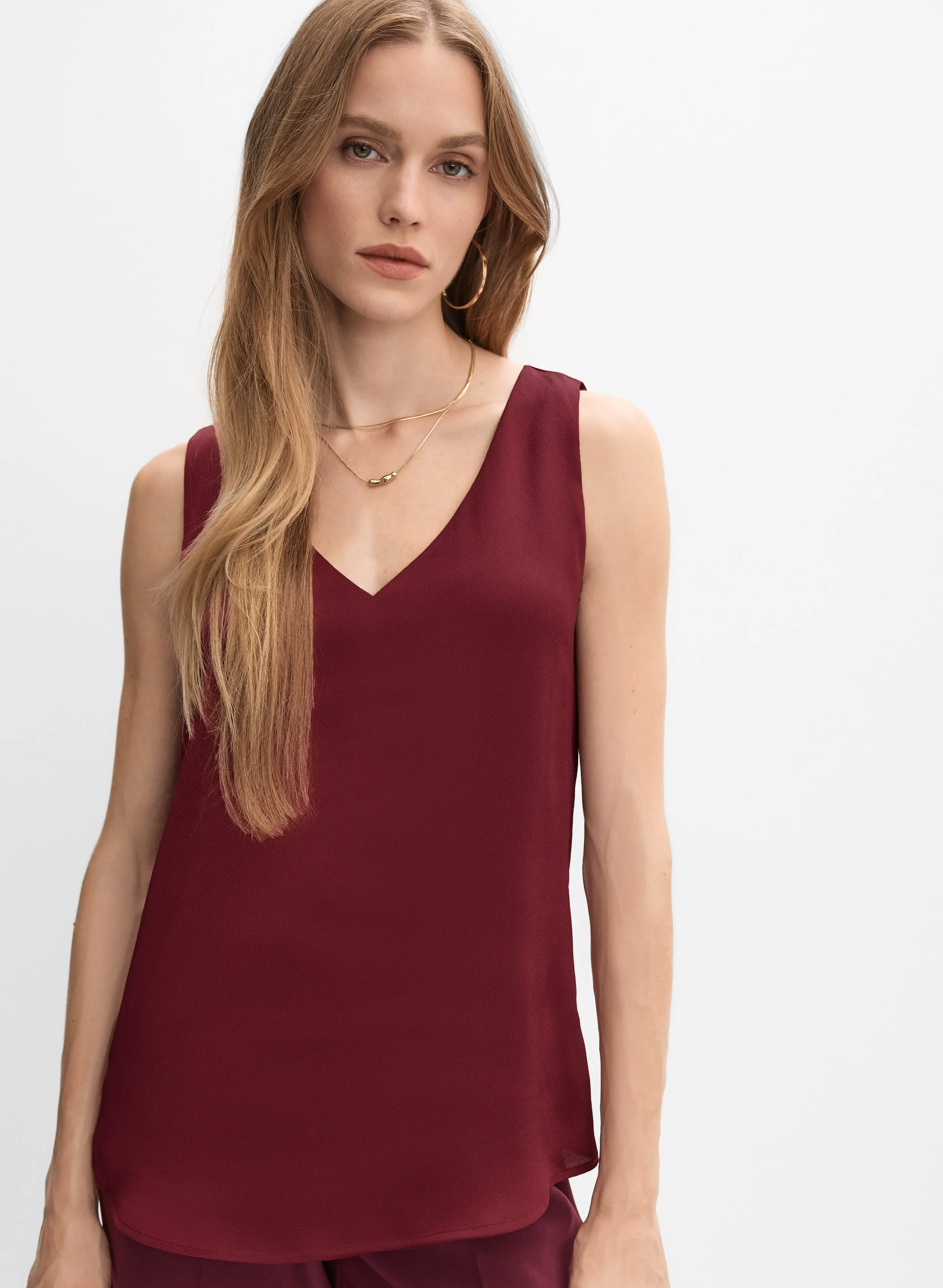 Sleeveless Satin Blouse sold by Melanie Lyne product image thumbnail 5