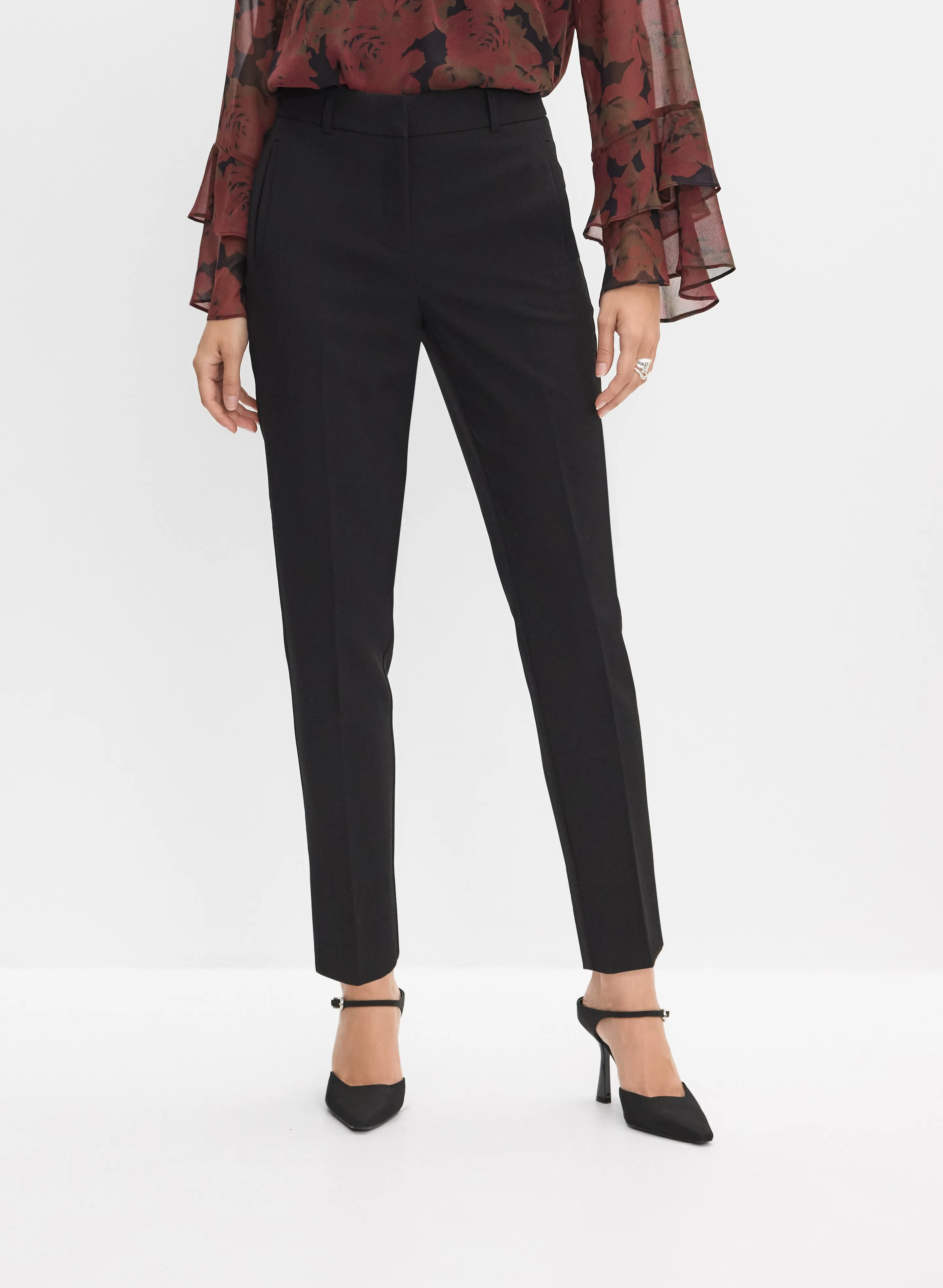 Giselle Slim-Leg Pants sold by Melanie Lyne