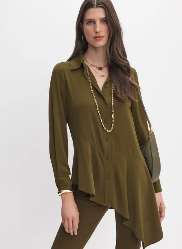 Asymmetric Flounce Hem Top sold by Melanie Lyne