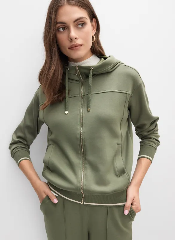 Hooded Contrast Trim Jacket sold by Melanie Lyne