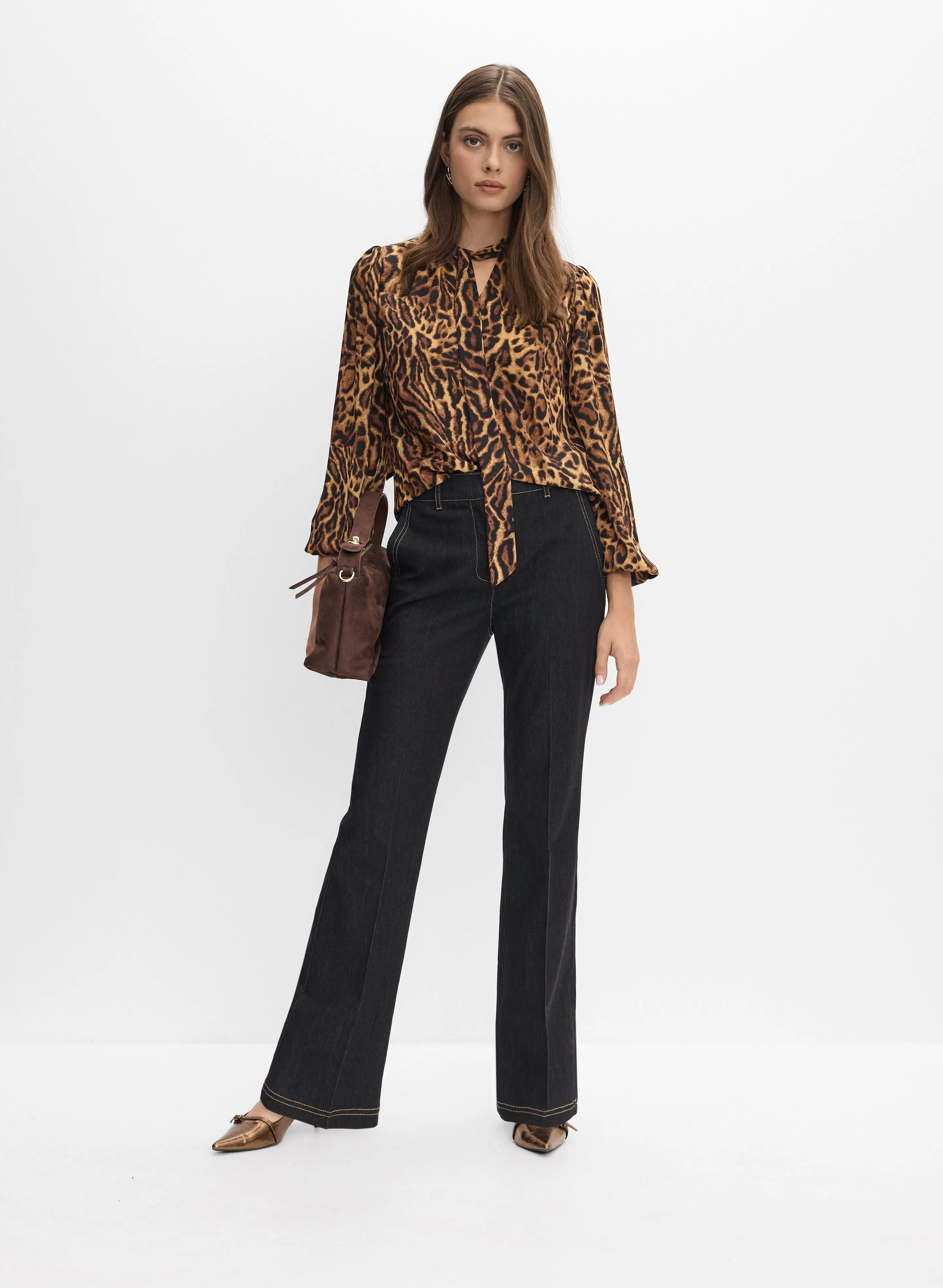 Joseph Ribkoff - Leopard Print Blouse sold by Melanie Lyne product image thumbnail 3