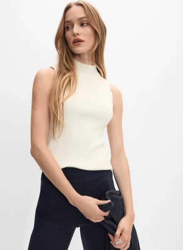 Sleeveless Mock Neck Sweater sold by Melanie Lyne