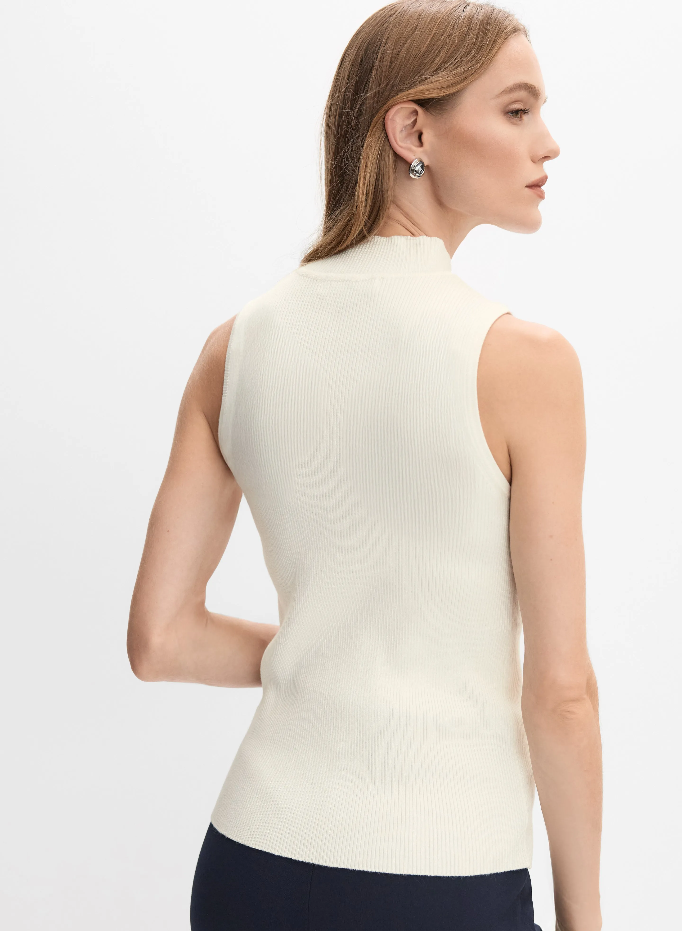 Sleeveless Mock Neck Sweater sold by Melanie Lyne product image thumbnail 3