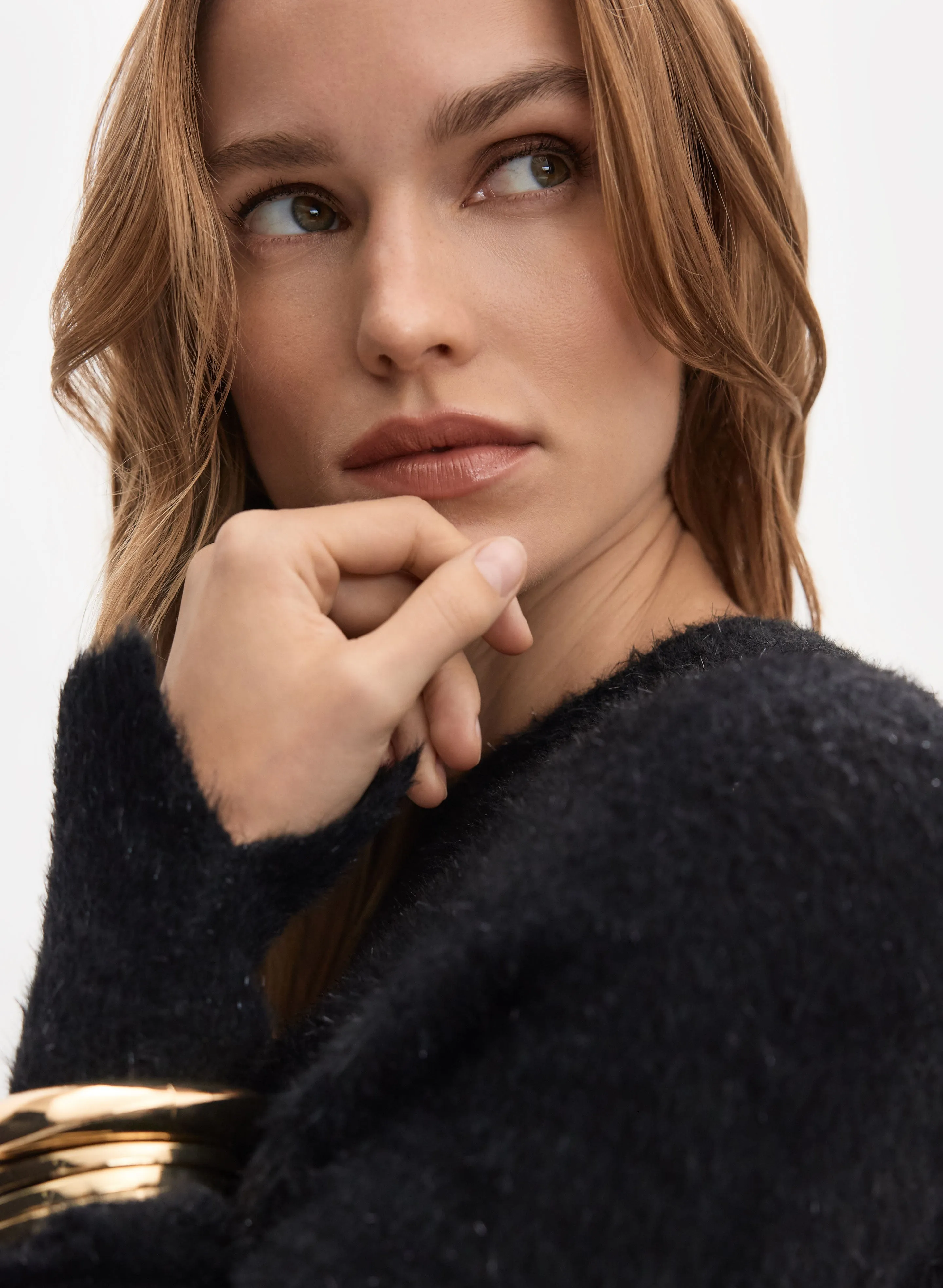 Metallic Fuzzy Knit Sweater sold by Melanie Lyne product image thumbnail 2