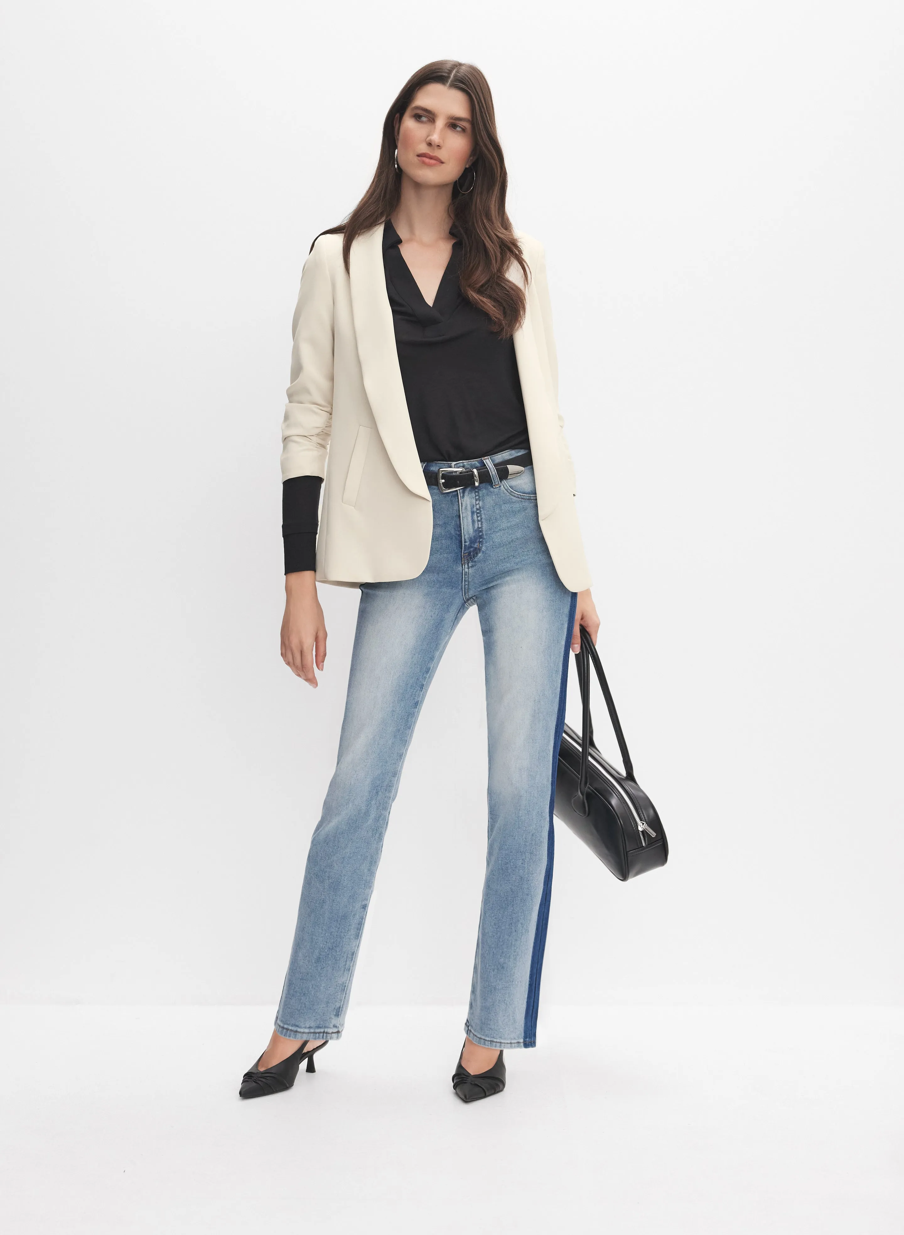 Washed Seam Straight Leg Jeans sold by Melanie Lyne product image thumbnail 3