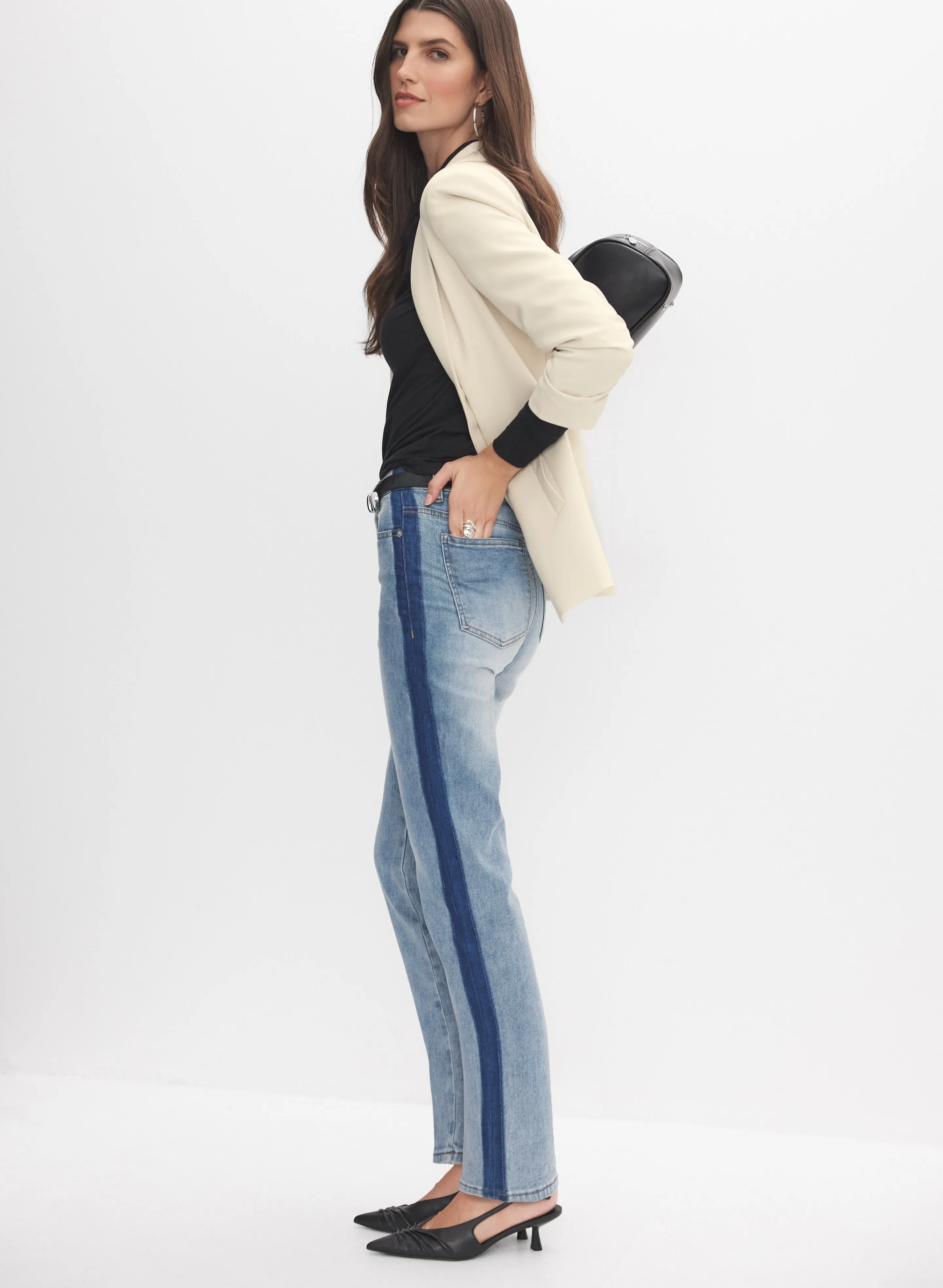 Washed Seam Straight Leg Jeans sold by Melanie Lyne product image thumbnail 5