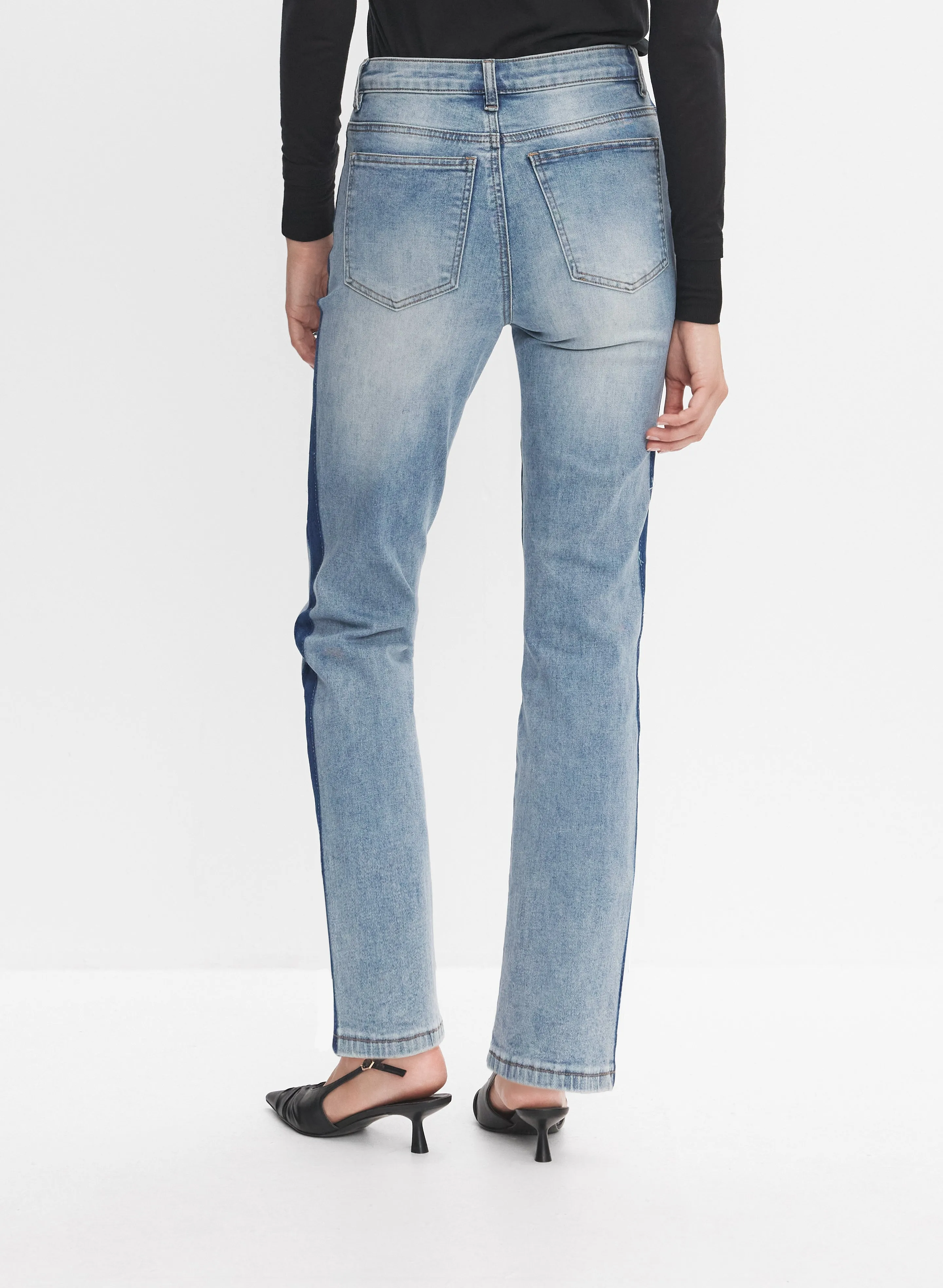 Washed Seam Straight Leg Jeans sold by Melanie Lyne product image thumbnail 4