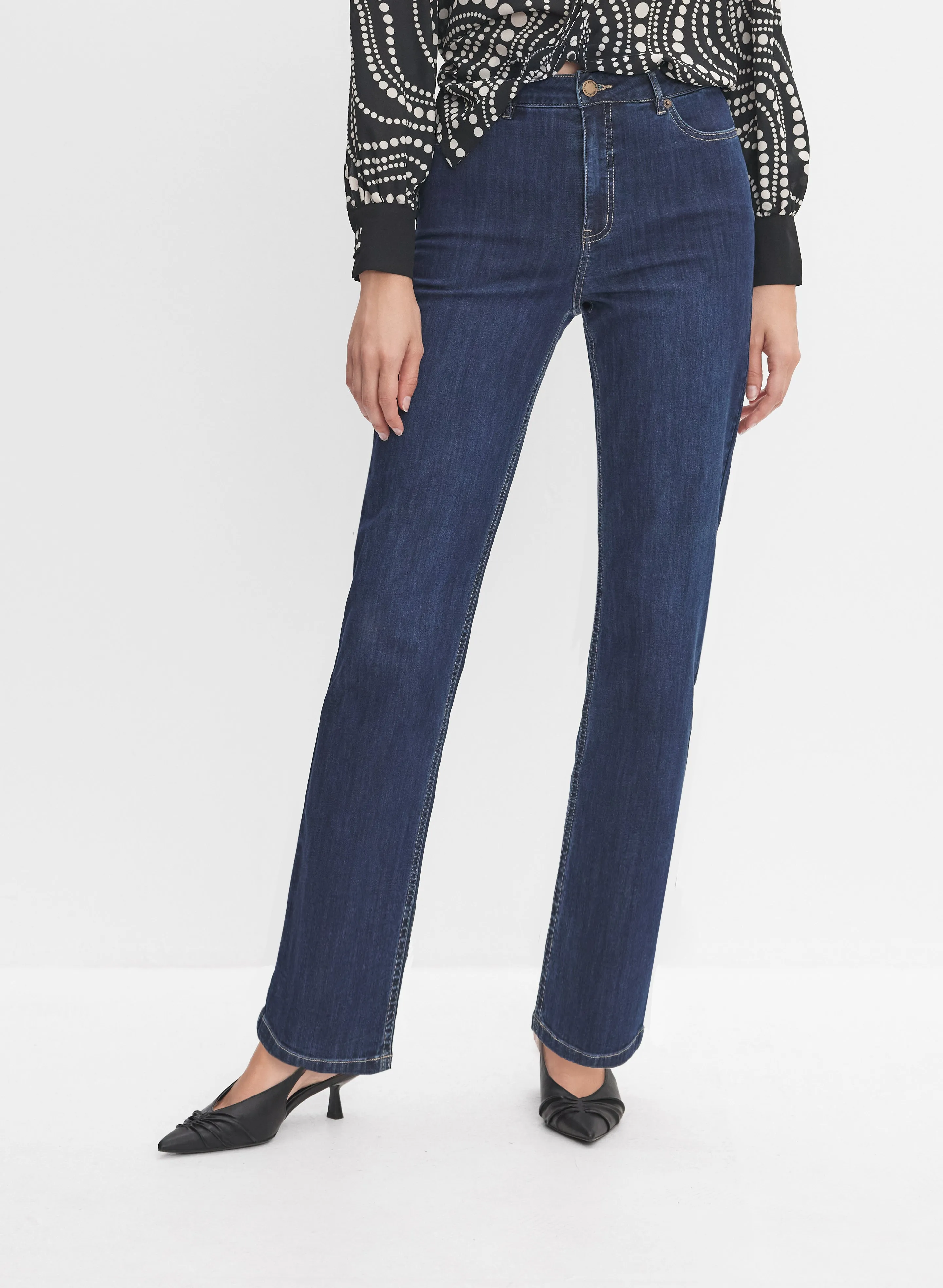 Straight-Leg Jeans sold by Melanie Lyne