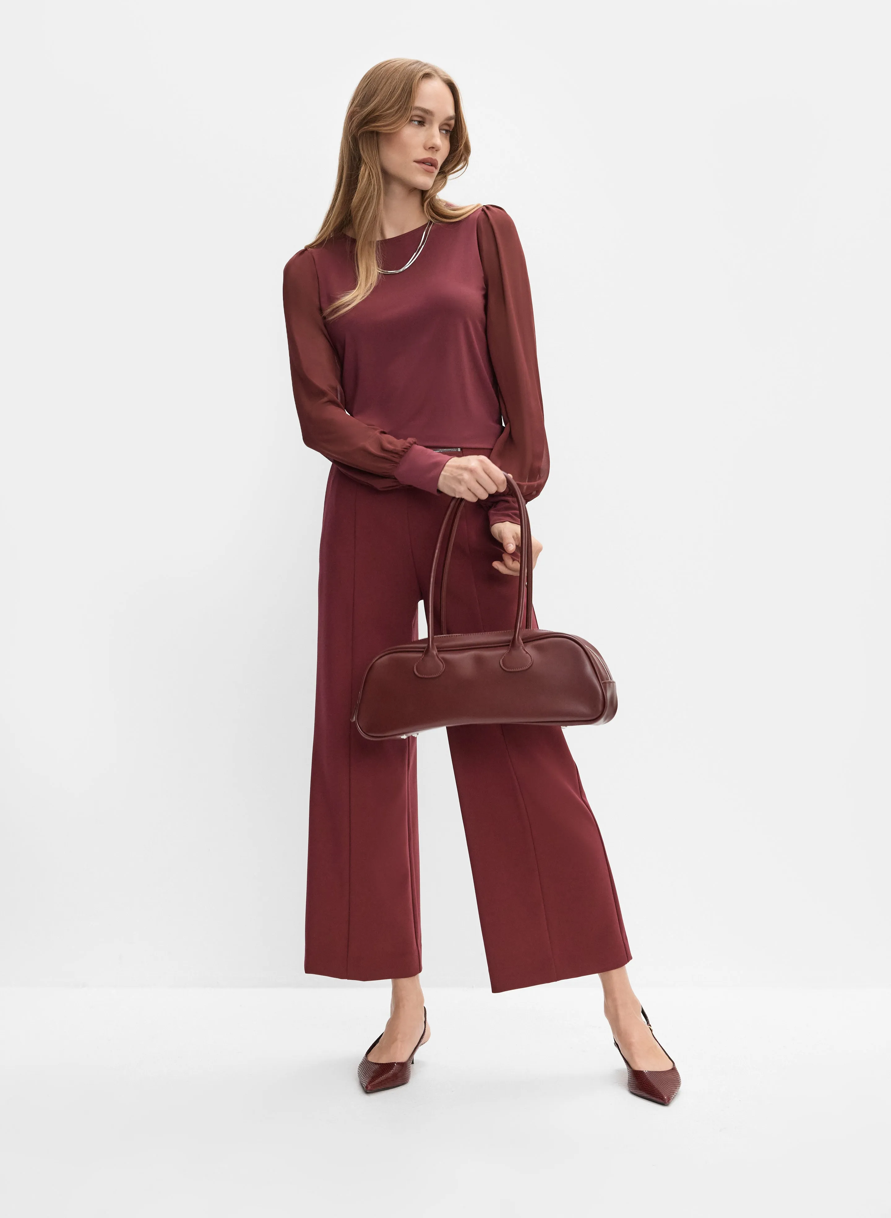 Chiffon Sleeve Top sold by Melanie Lyne product image thumbnail 3