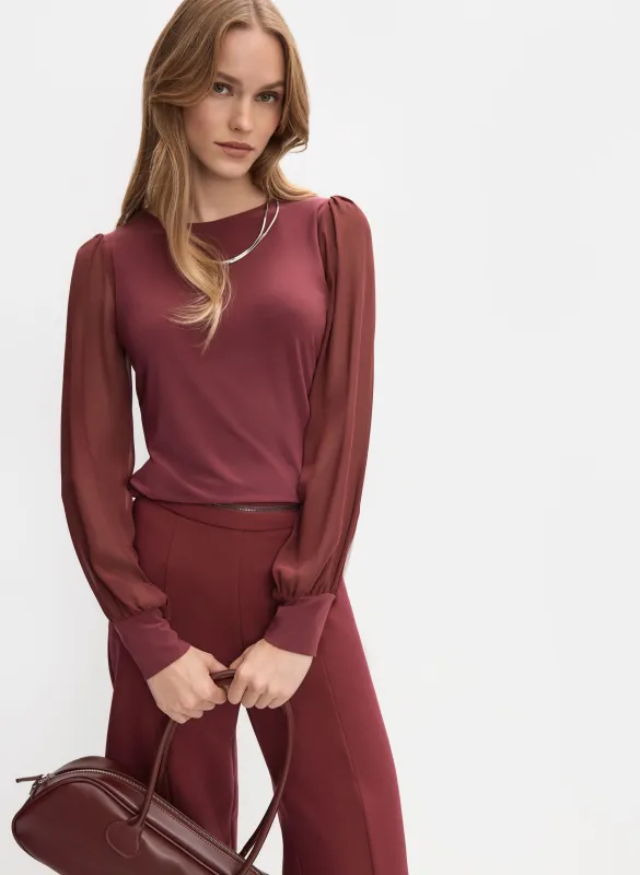 Chiffon Sleeve Top sold by Melanie Lyne