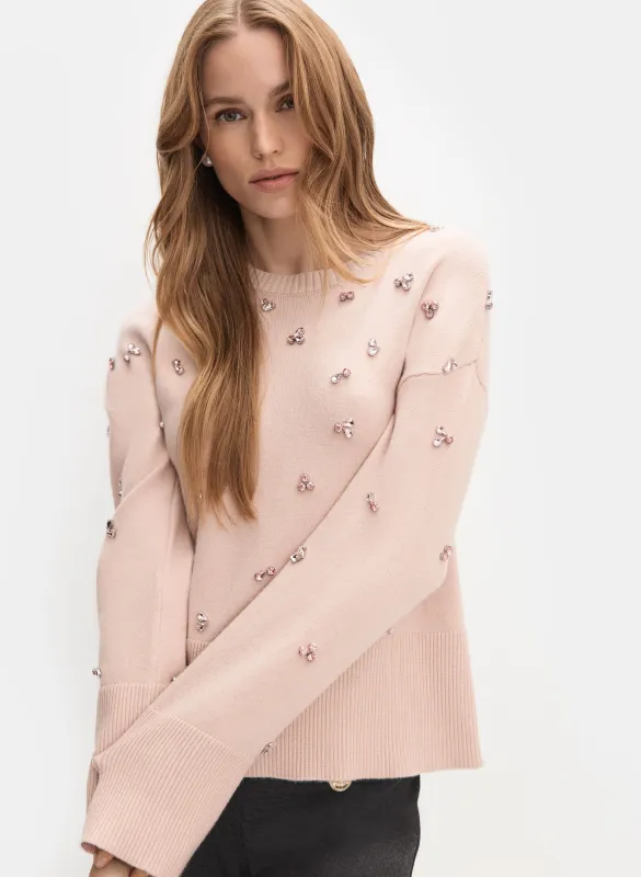 Jeweled Pullover Sweater sold by Melanie Lyne