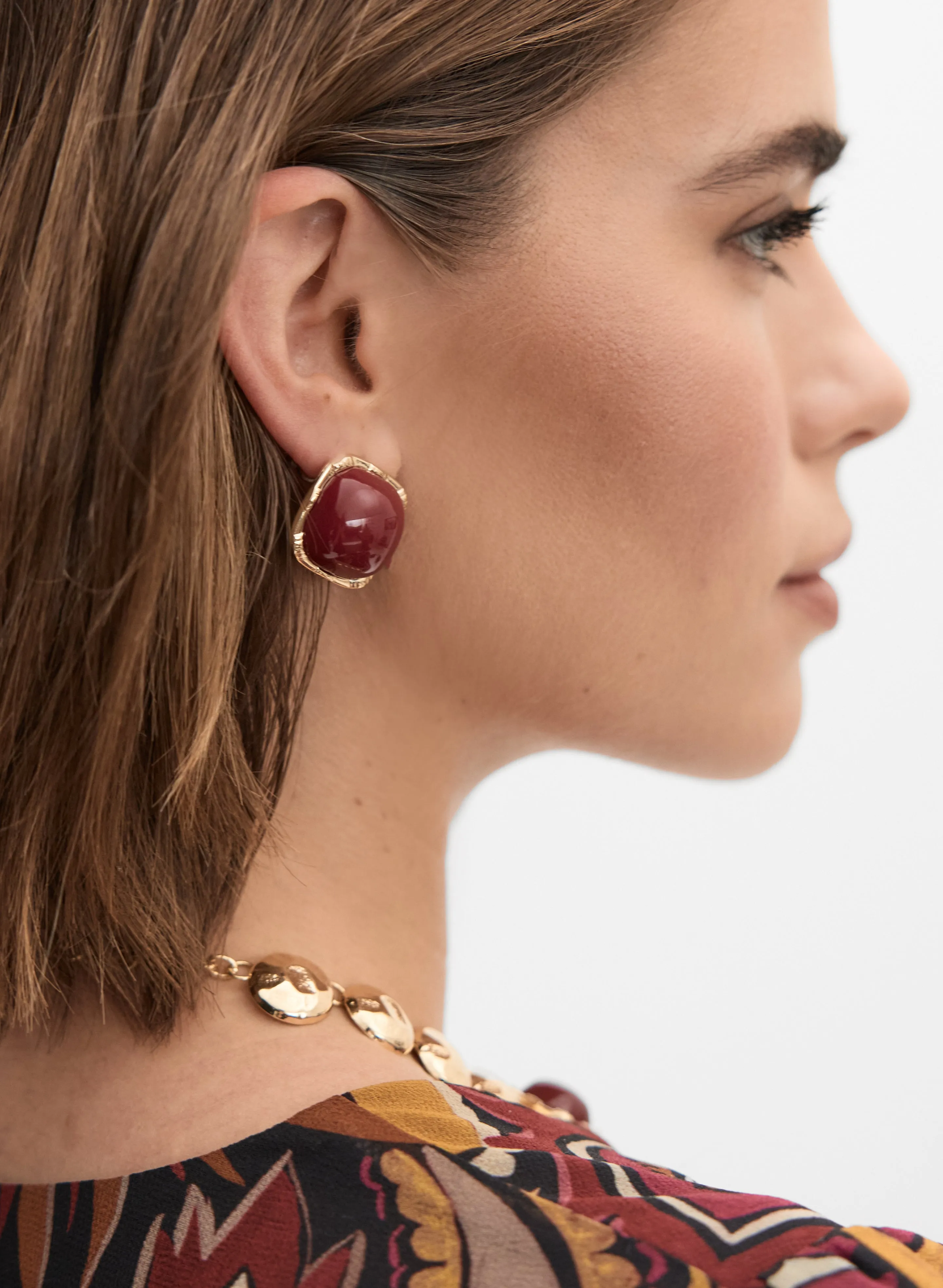 Round Stone Earrings sold by Melanie Lyne product image thumbnail 2