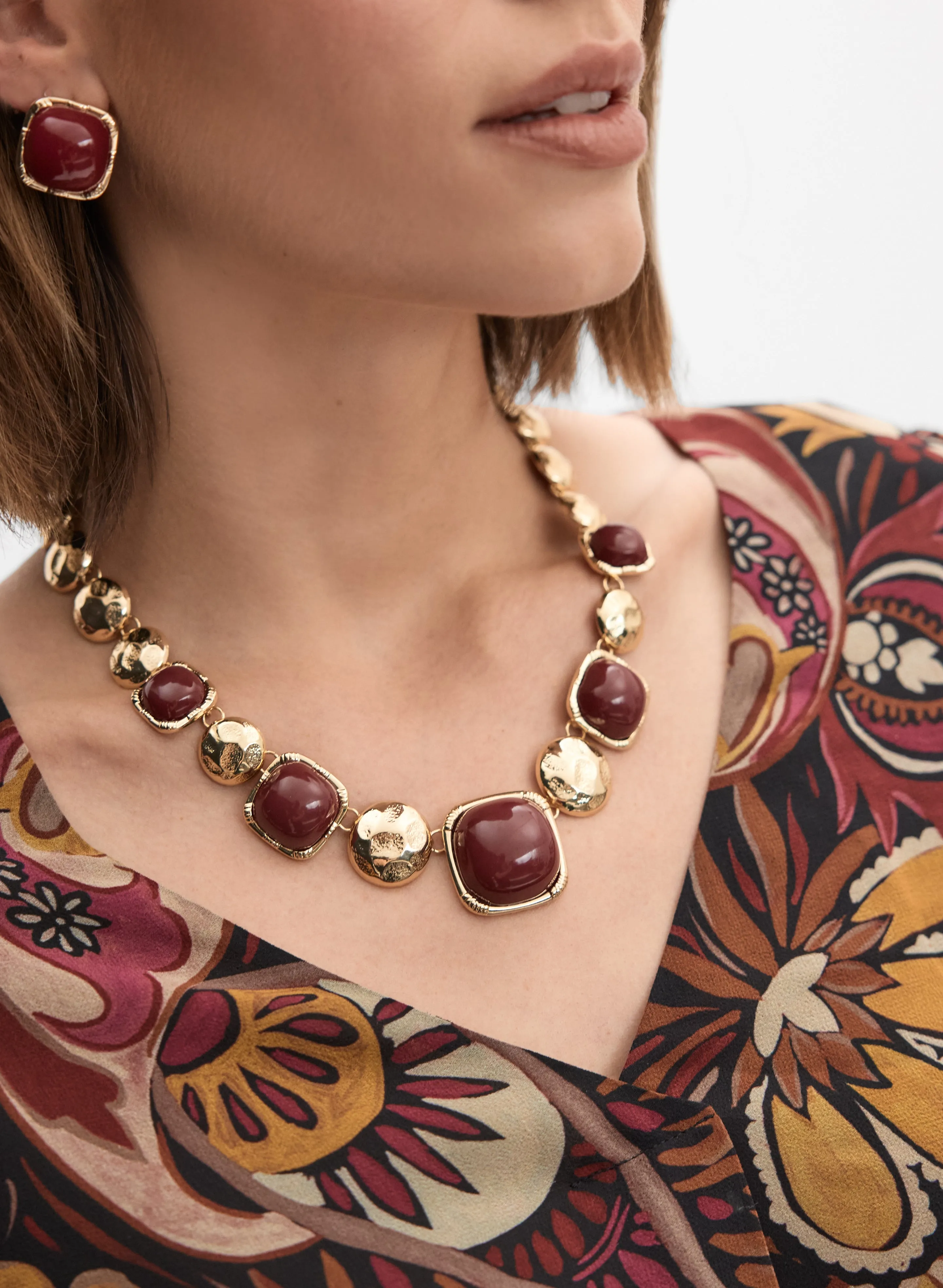 Round Stone Necklace sold by Melanie Lyne product image thumbnail 2