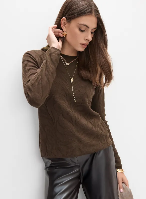 Floral Embossed Sweater sold by Melanie Lyne