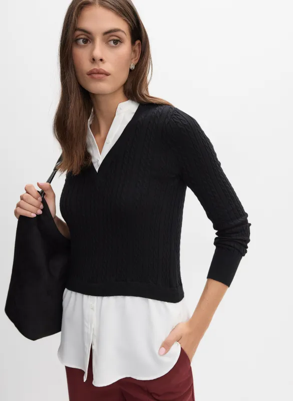 Cable Knit & Blouse Tunic sold by Melanie Lyne