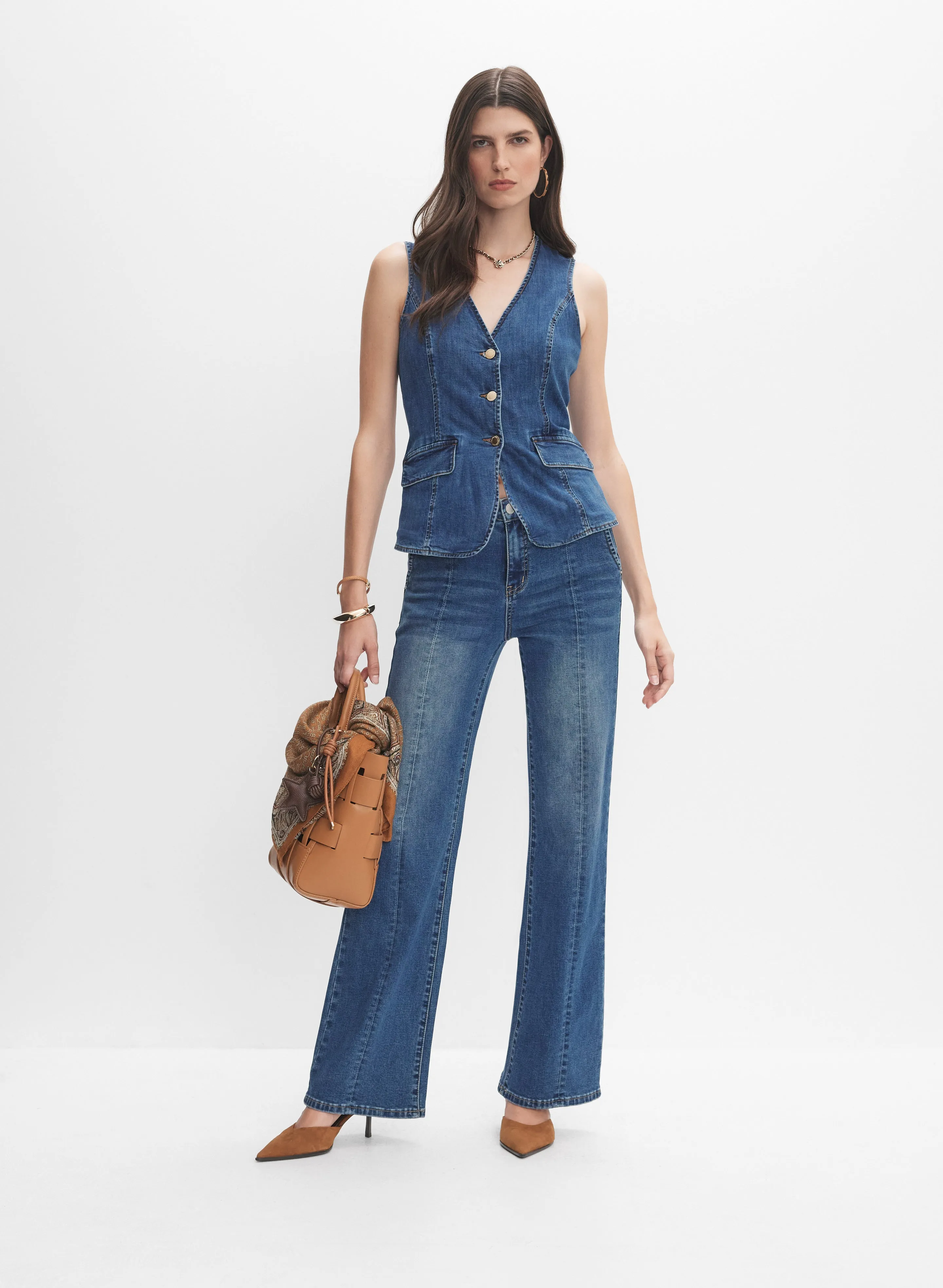 Denim Vest sold by Melanie Lyne product image thumbnail 3